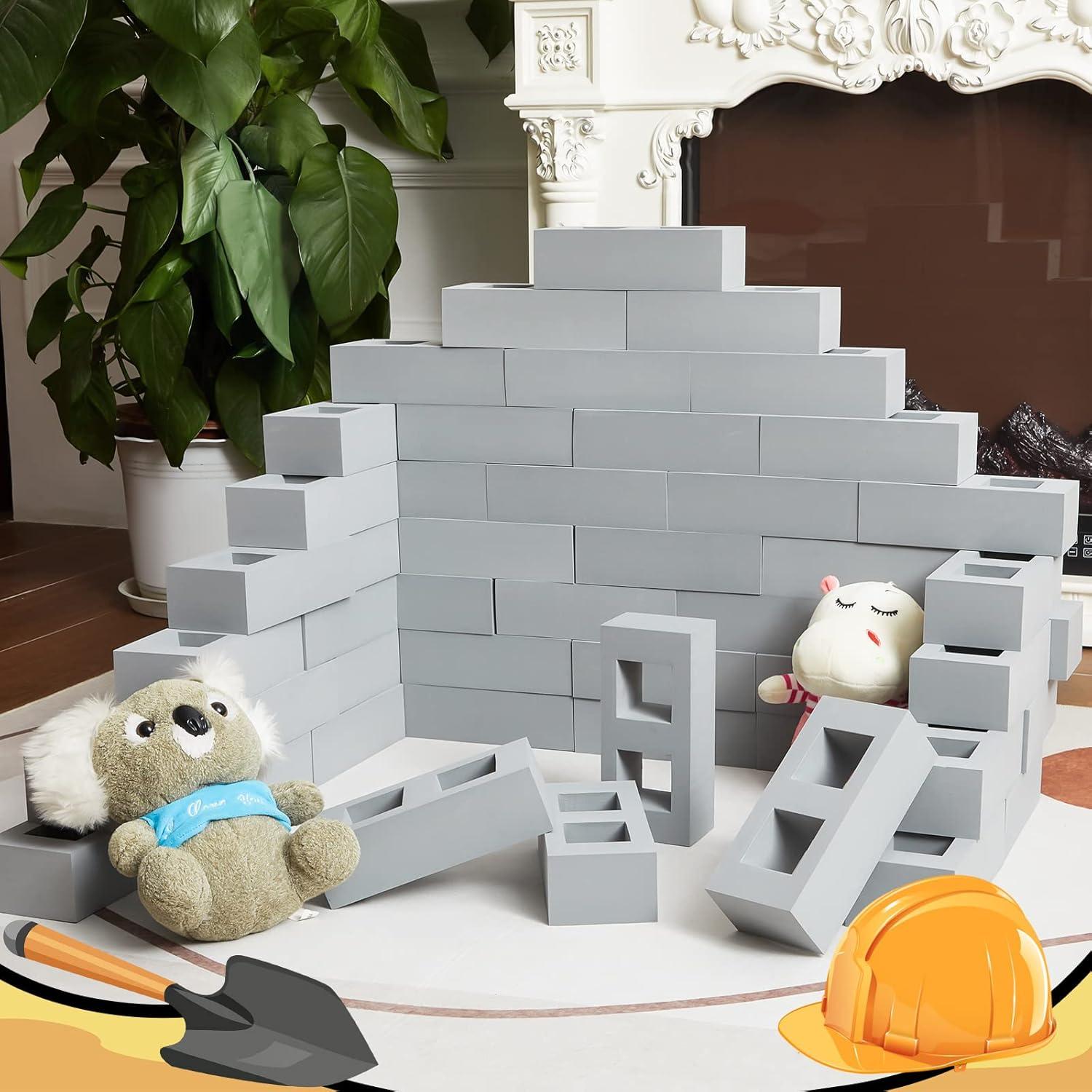 Bloques de Espuma EVA Zhanmai 50 Piezas 20x10x6 cm Grises