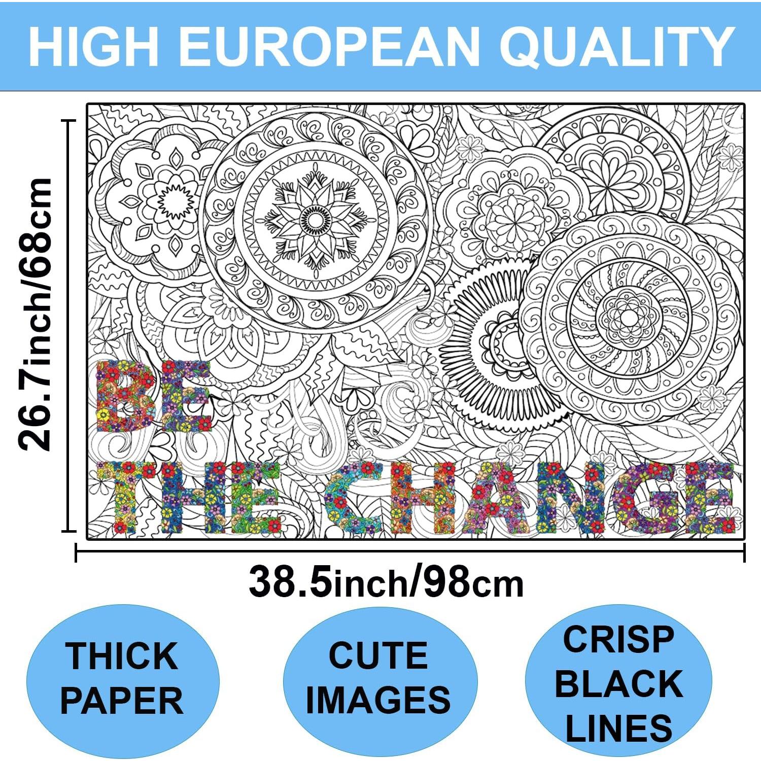 Póster Gigante para Colorear ALNETI - Jumbo 98.1x67.8 cm