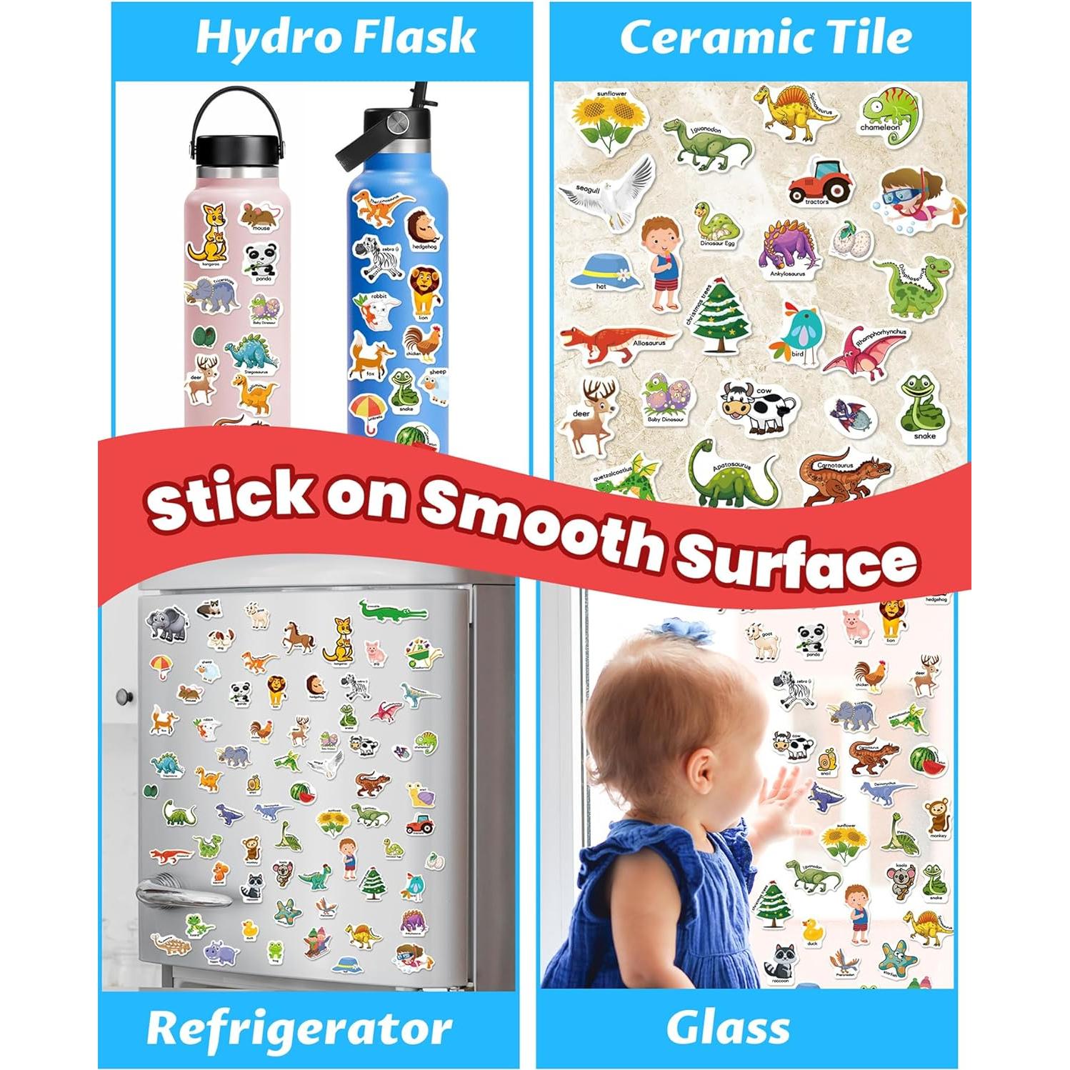 Libro de Pegatinas Reutilizables Walenced para Niños 2-4 Años