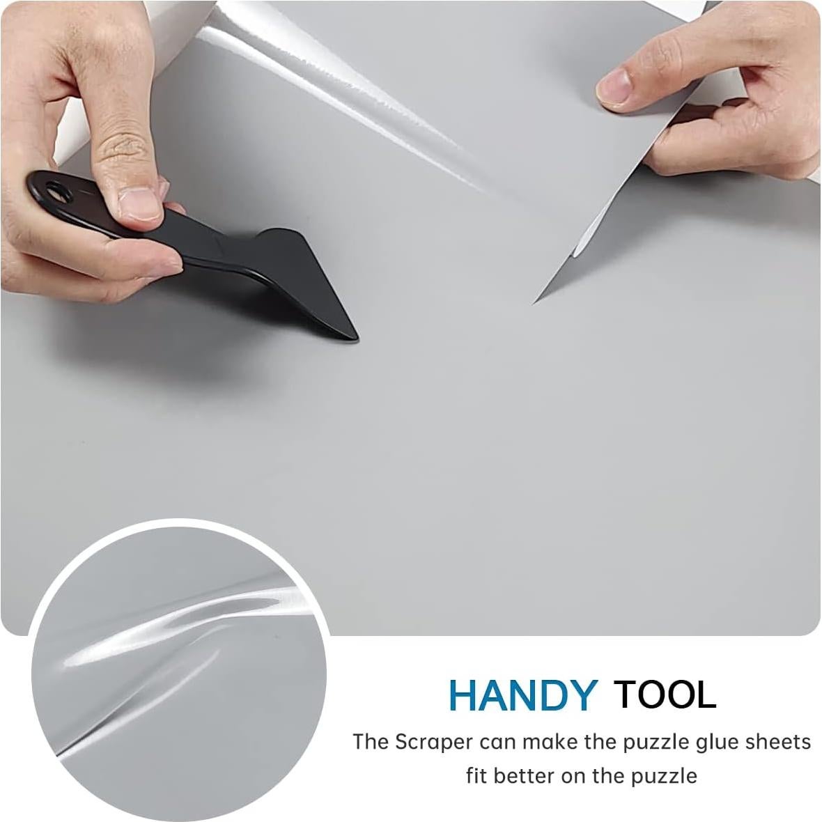 Hojas Adhesivas para Rompecabezas QIKSION 24 Piezas 37.4x17.8cm