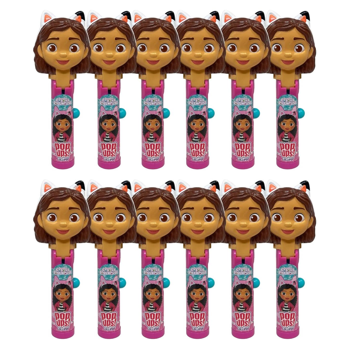 Set de 12 Soportes de Lollipop Gabby's Dollhouse - Caramelos