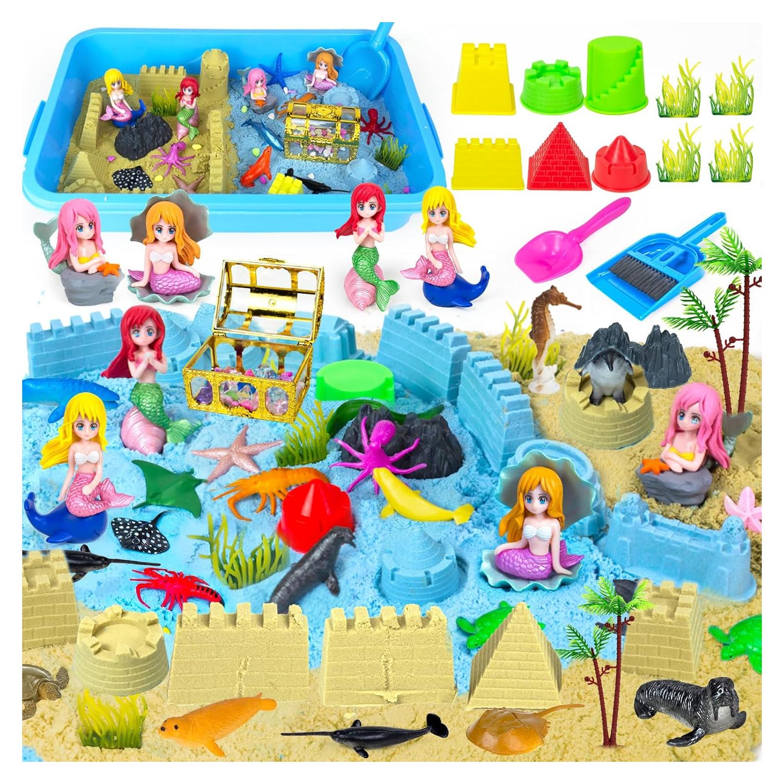 Kit de Arena Sensorial Oceánica Bloolilies 57 Piezas Juguete