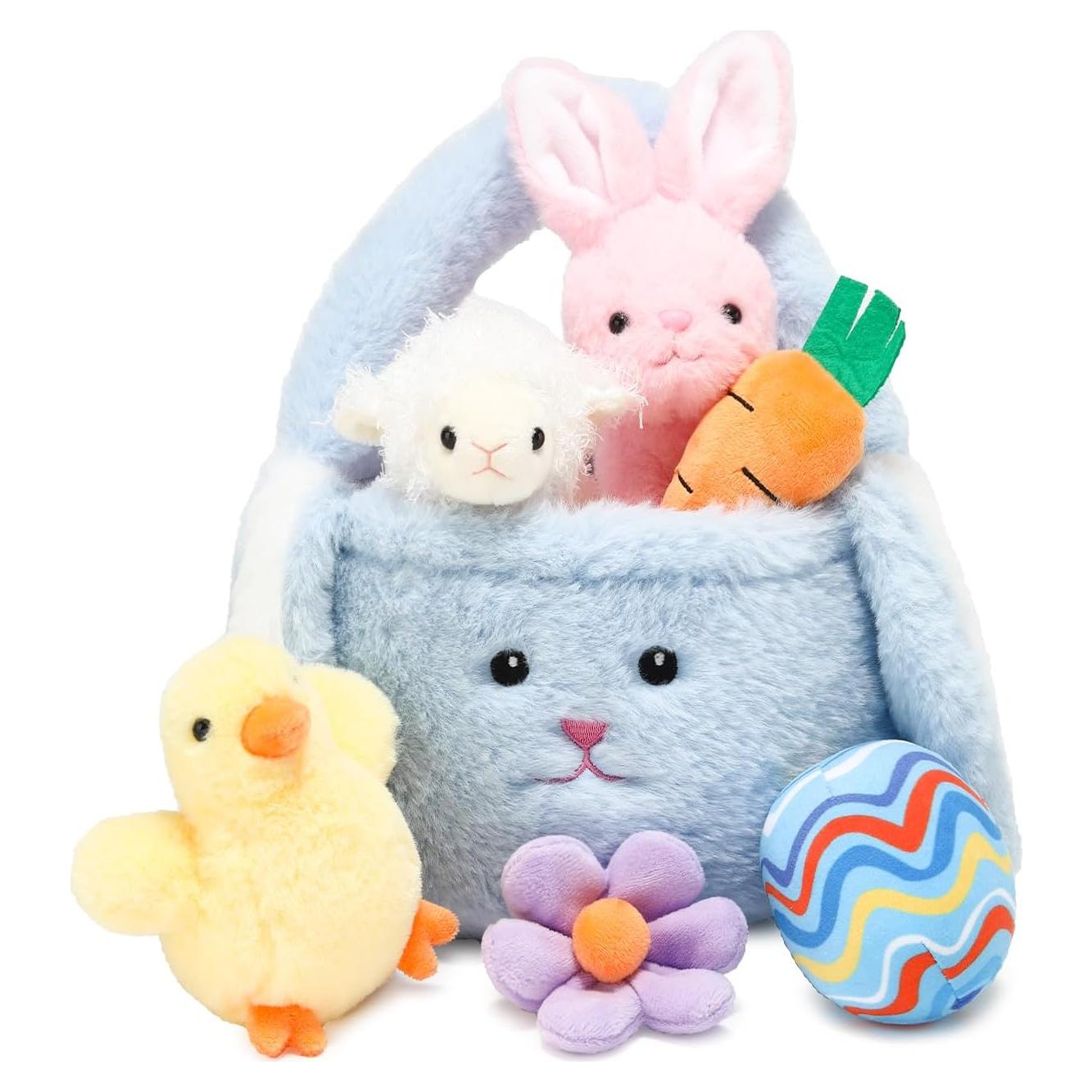 Juego de 7 Animales de Peluche Vposyako - Conejo, Pollito, Cordero y Más