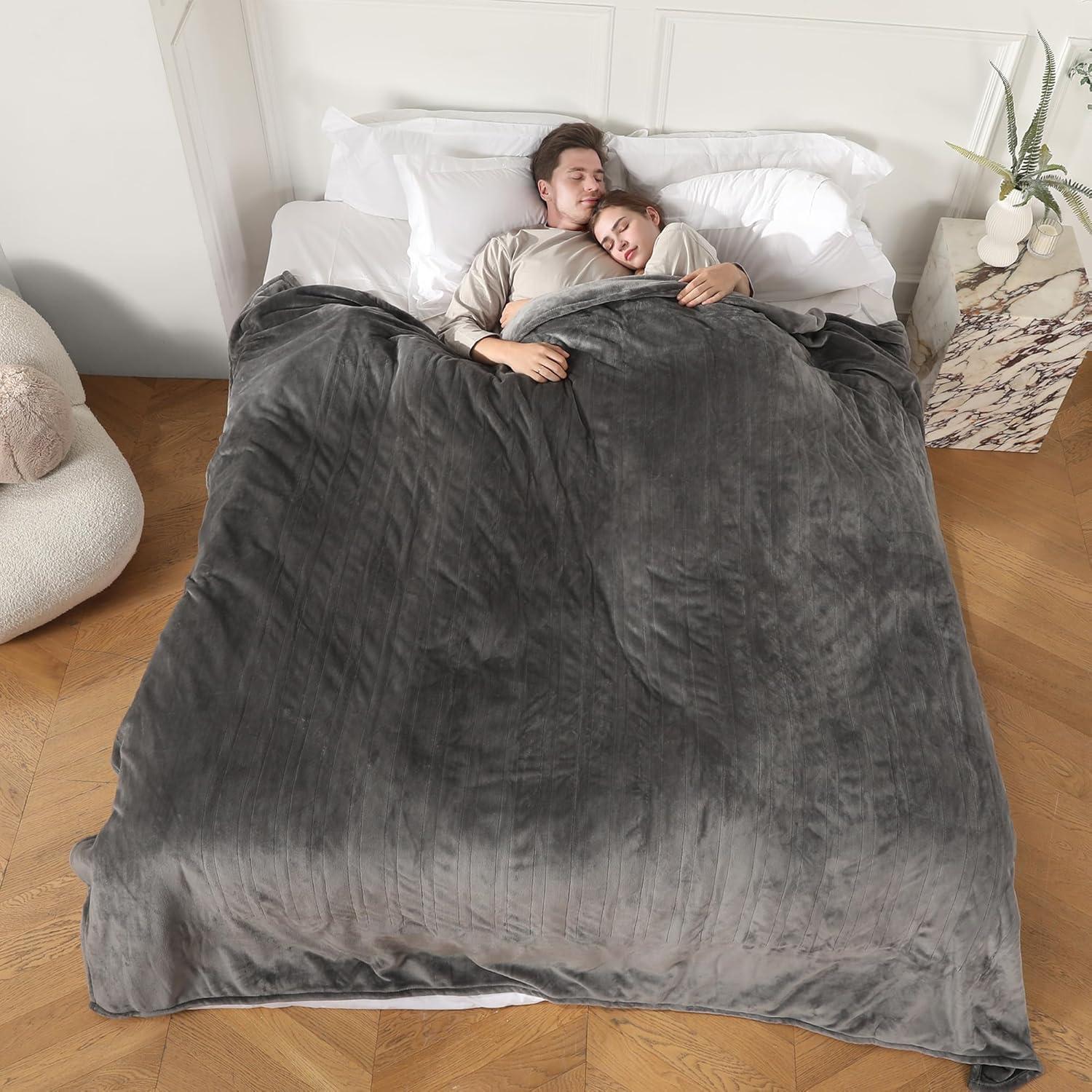Manta Eléctrica COZYTY Queen 213x229 cm Gris Suave 5 Niveles