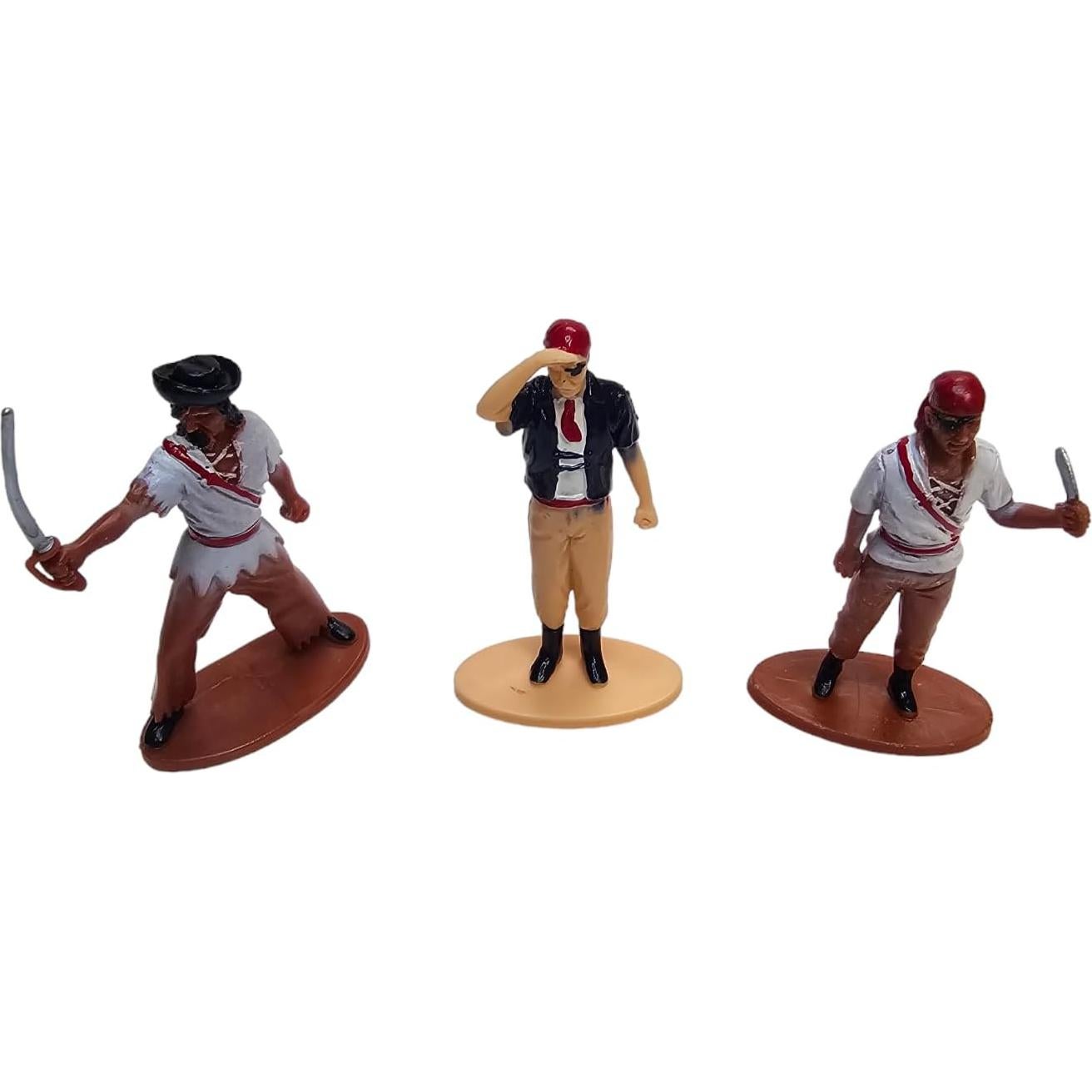 Juego de Figuras Miniatura de Piratas Zugar Land - 12 Piezas 7.62 cm