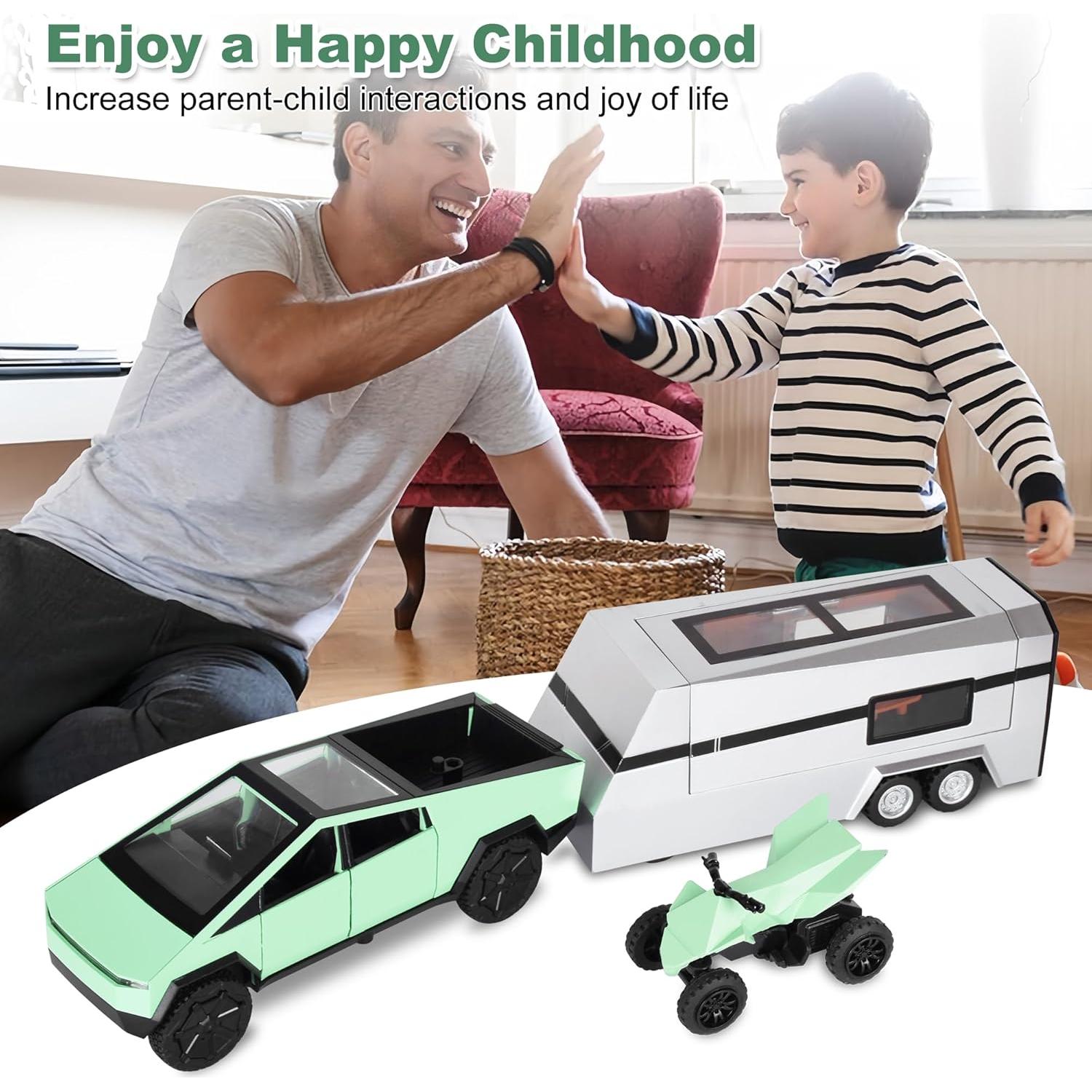 Conjunto de Juguete Camioneta 3-en-1 Shantou Huixiang Verde