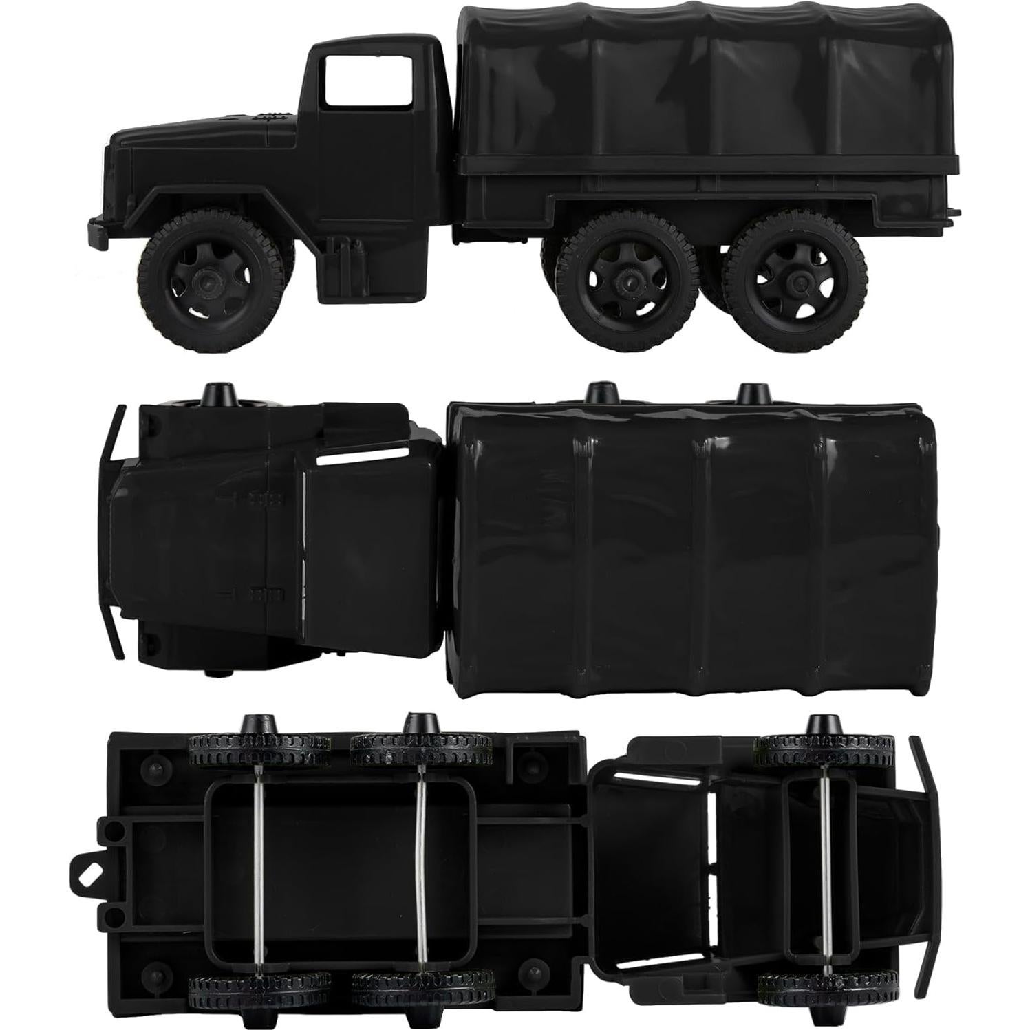 Camiones de Carga Deuce-and-a-Half TimMee Negros 20.32cm