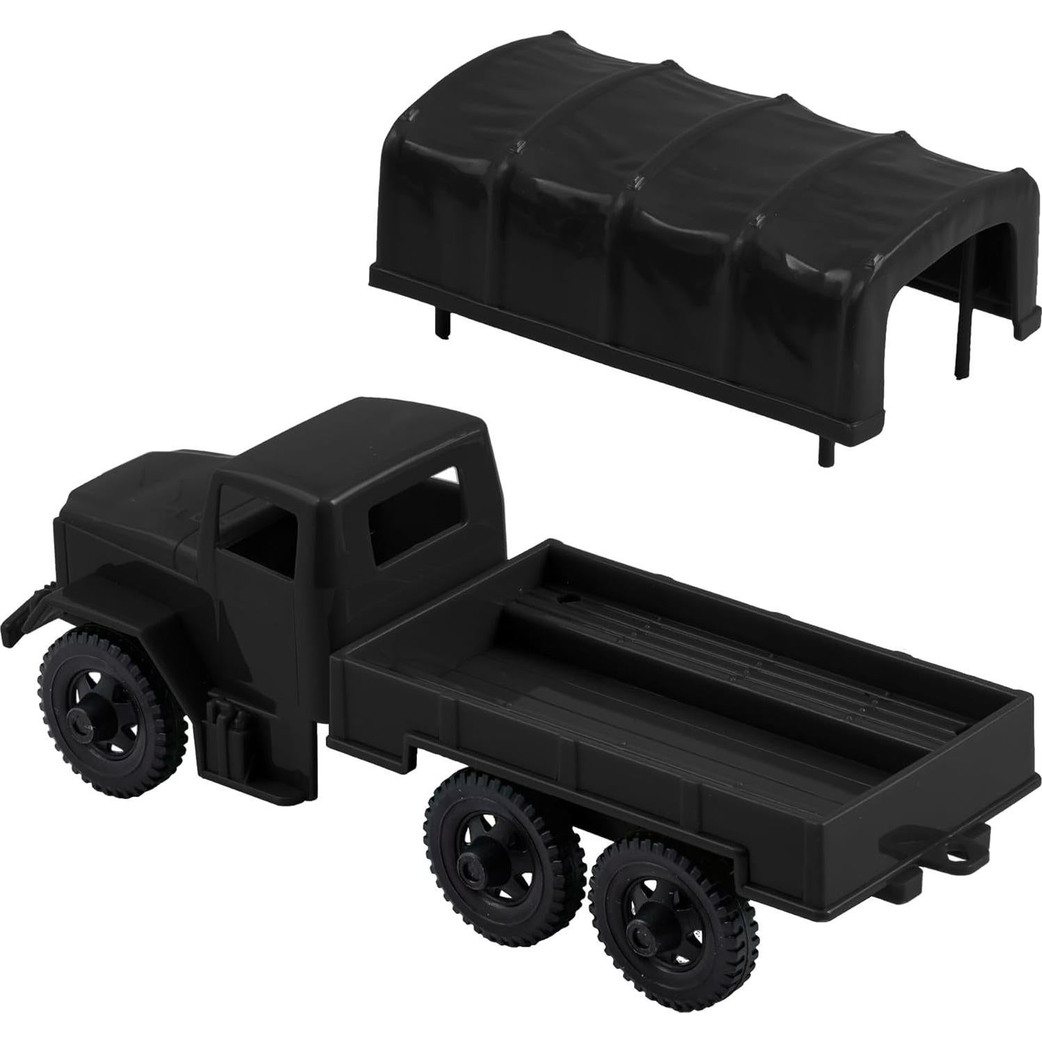 Camiones de Carga Deuce-and-a-Half TimMee Negros 20.32cm