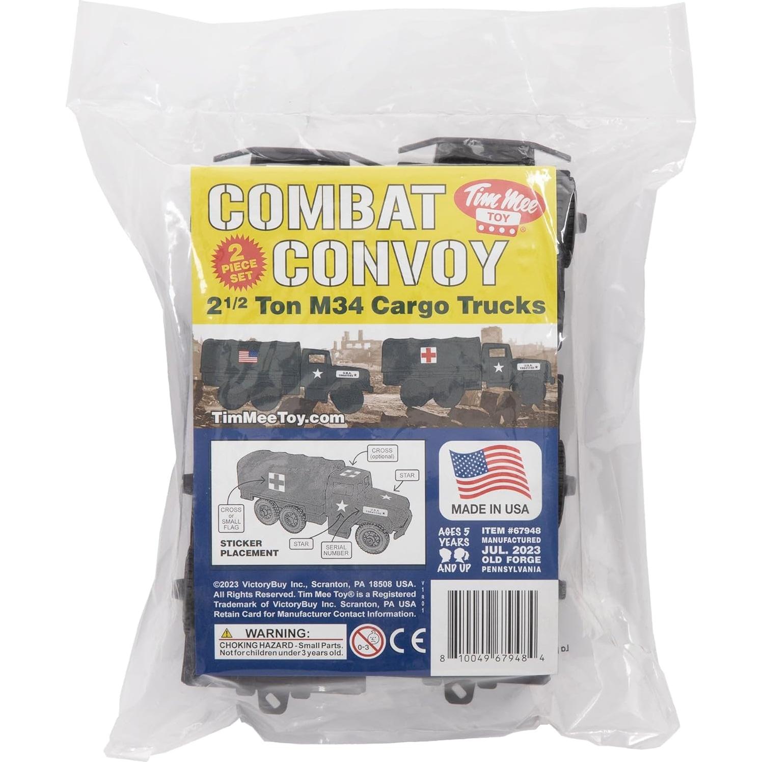 Camiones de Carga Deuce-and-a-Half TimMee Negros 20.32cm