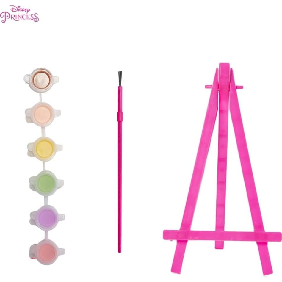 Juego de Pintura Acrílica Disney para Niños - 3 Lienzos y Caballete