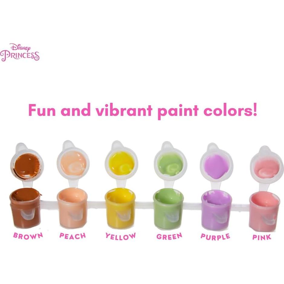 Juego de Pintura Acrílica Disney para Niños - 3 Lienzos y Caballete