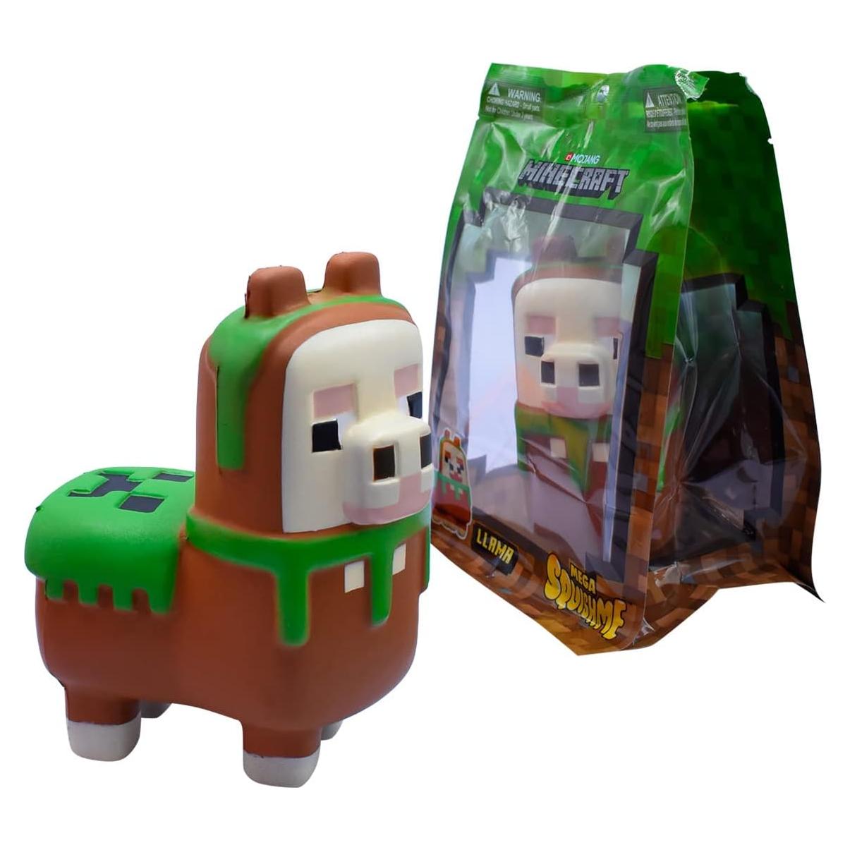 Minecraft Mega SquishMe Llama 15.24 cm Juguete Squishy Aromático