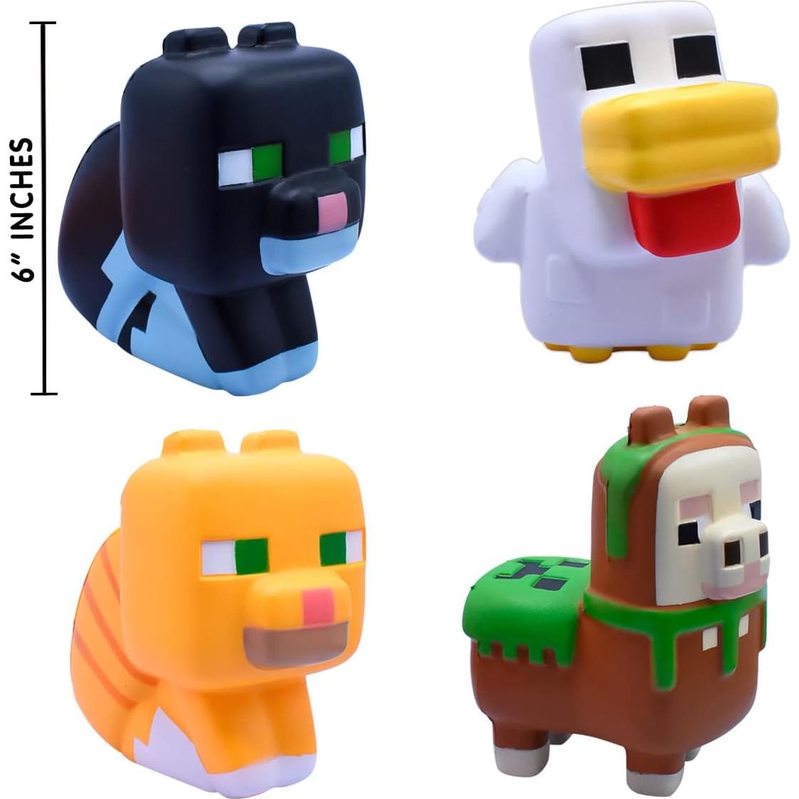 Minecraft Mega SquishMe Llama 15.24 cm Juguete Squishy Aromático