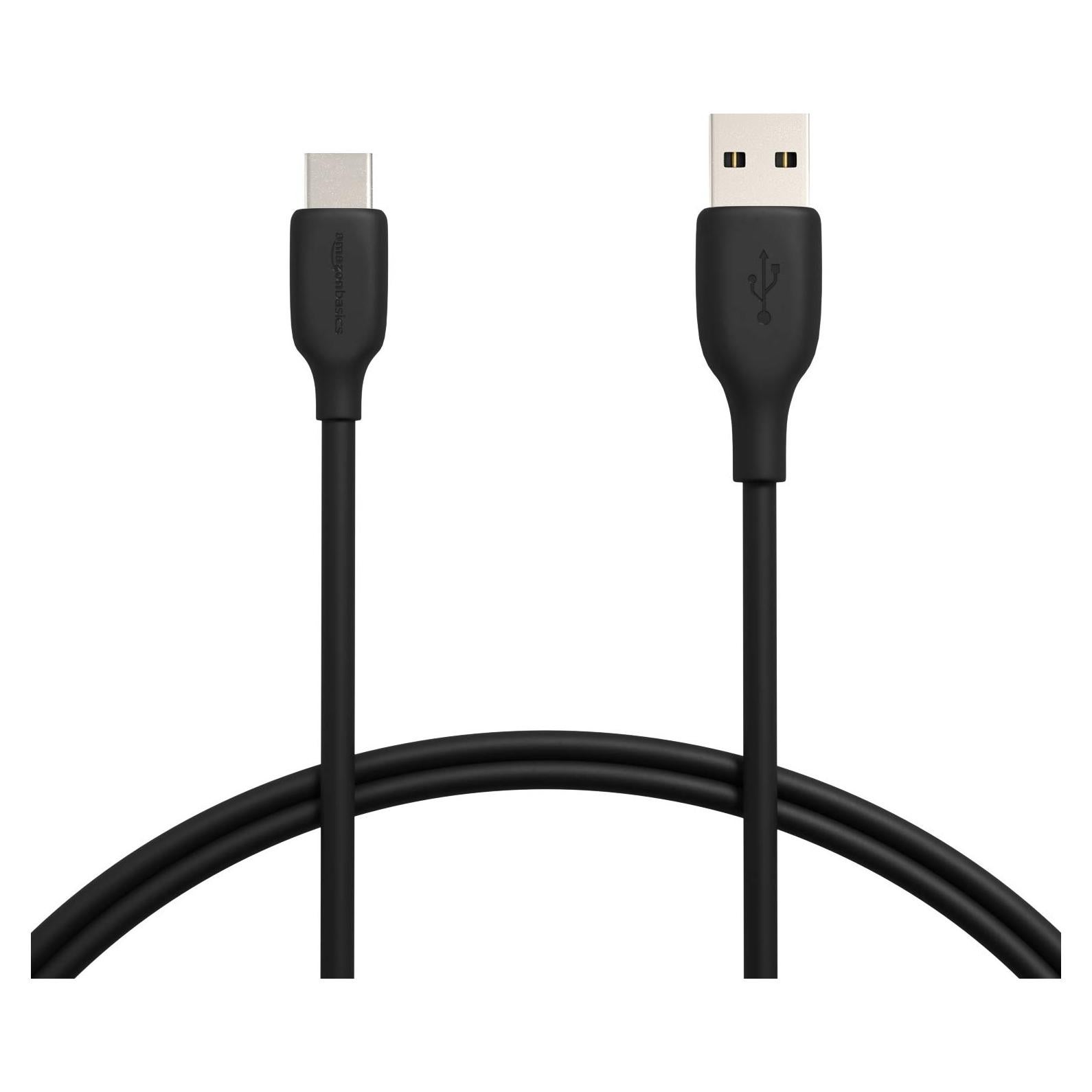 Cable de carga rápida USB-C a USB-A Amazon Basics 0.91m