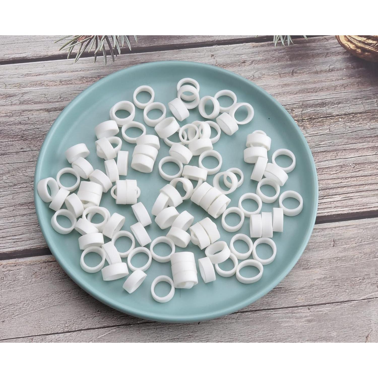 200 Bridas de Silicona Ruwado 12 mm para Organización de Cables