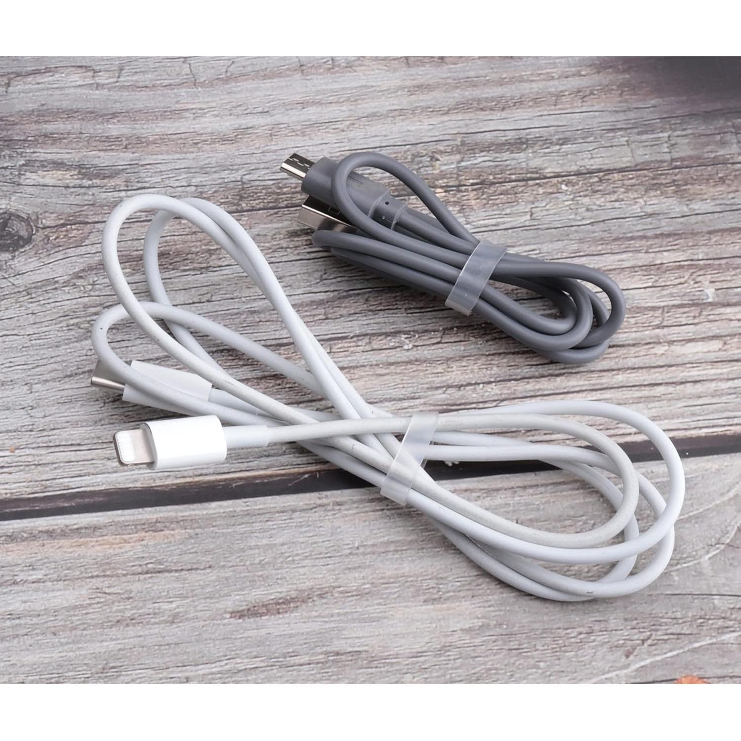 200 Bridas de Silicona Ruwado 12 mm para Organización de Cables