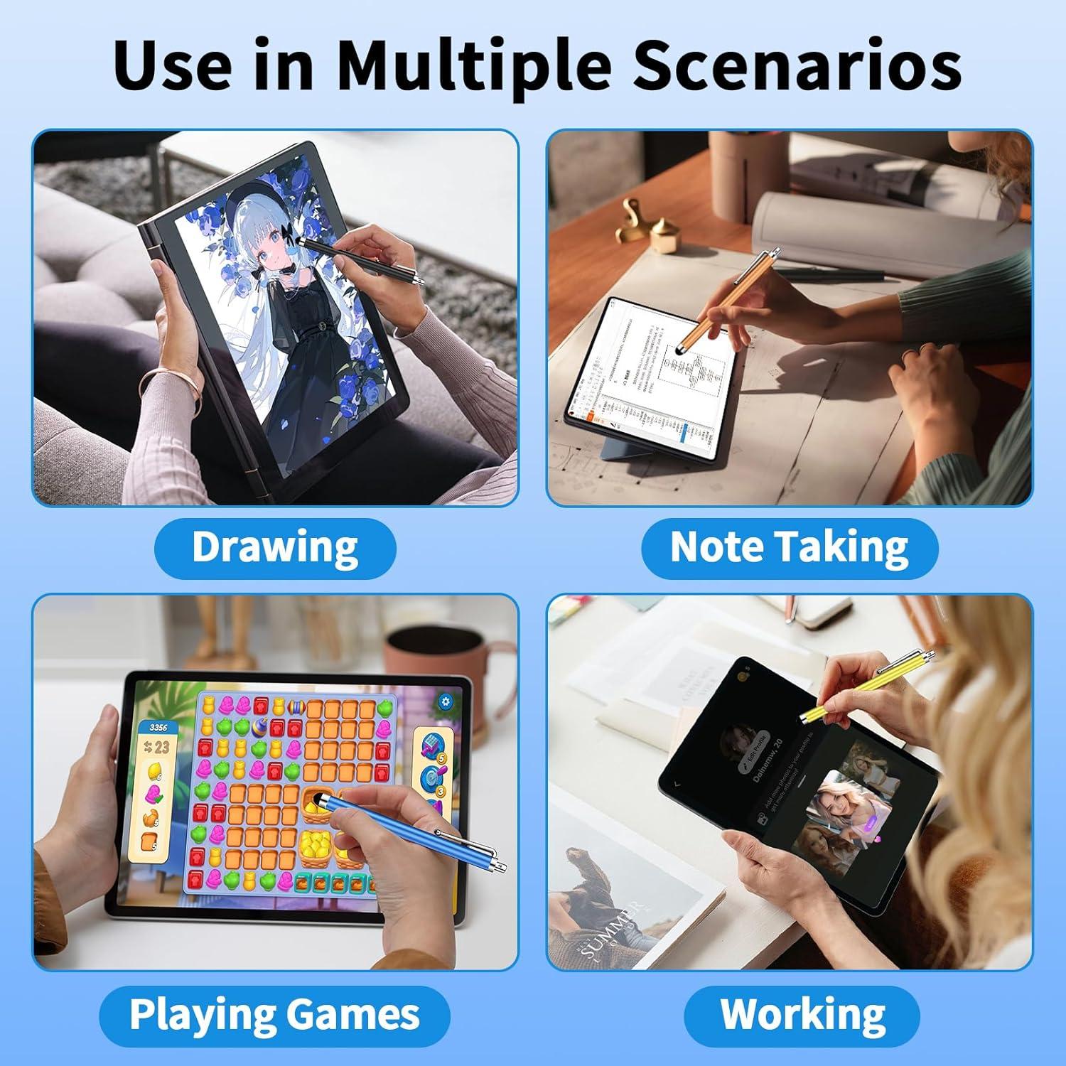 Paquete de 10 Bolígrafos Stylus YITIAOXIAOYU Alta Precisión