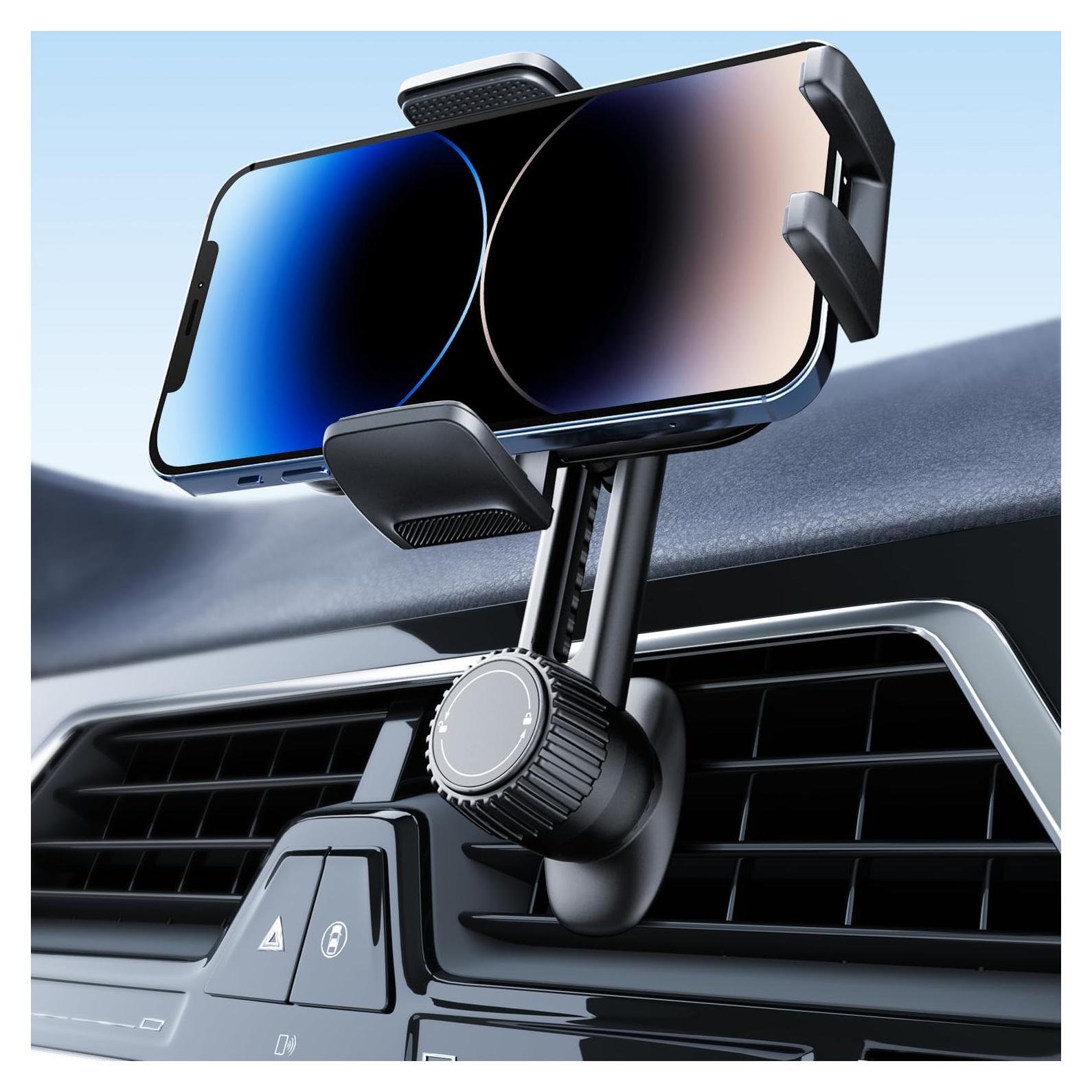 Soporte para Teléfono de Coche Holdersafe Negro Ajustable