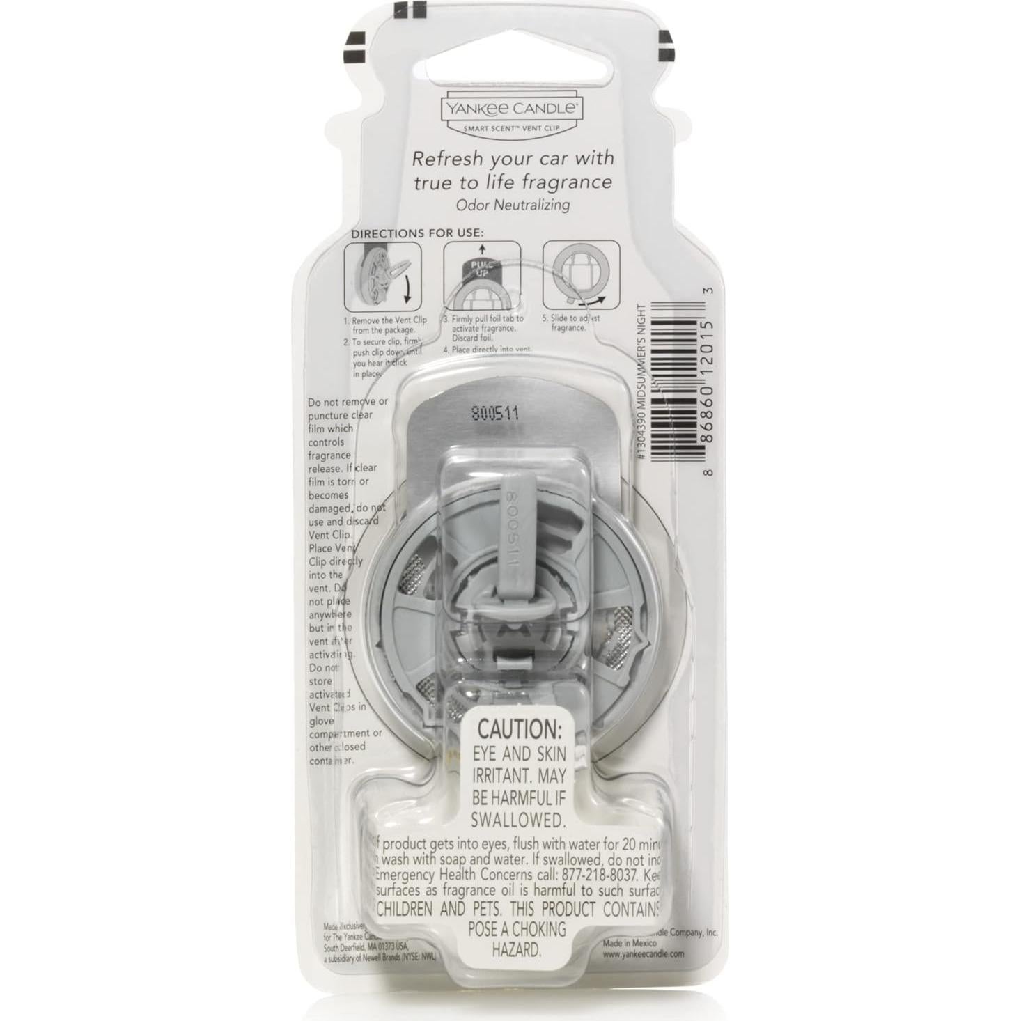 Ambientador de Coche Yankee Candle Noche de Verano 1 Cuenta