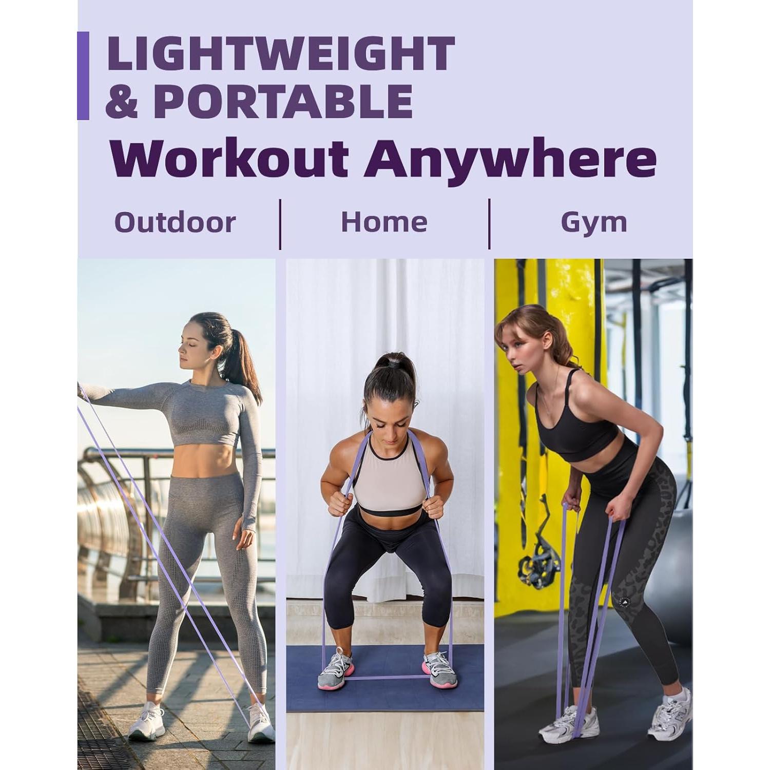 Bandas de Resistencia Fitense 15-35lbs para Pull Up y Ejercicio