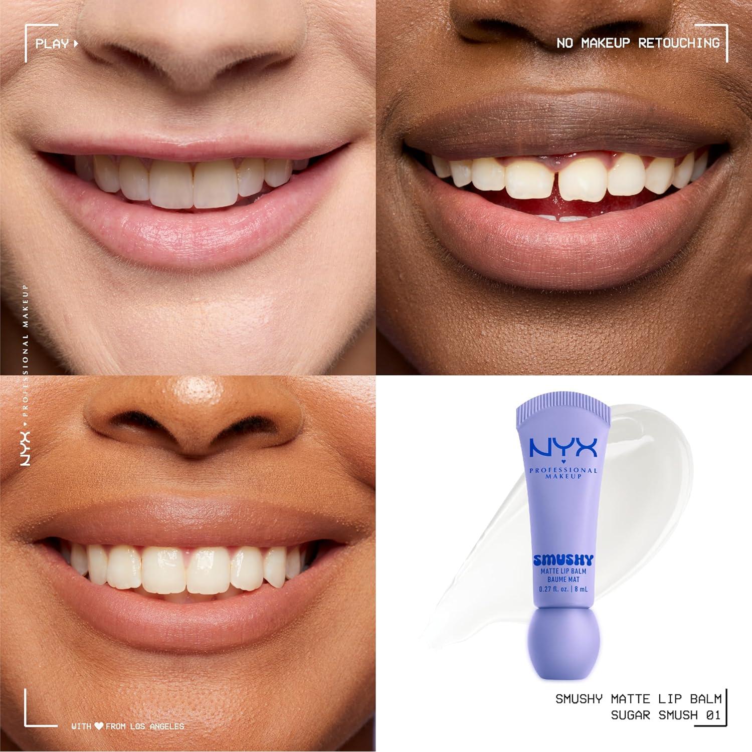 Bálsamo Labial Matte Smushy NYX 9.92g - Hidratante Tintado