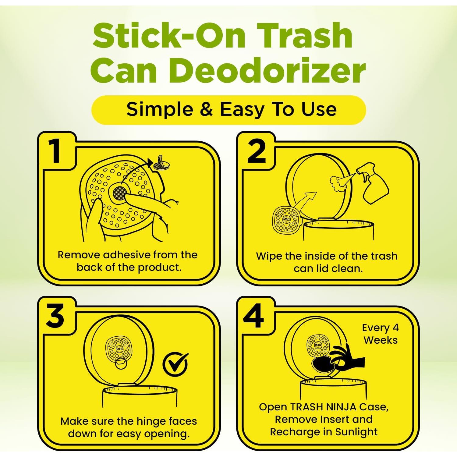 Ambientador de Cubo de Basura Trash Ninja - Cítricos, 2 Unidades