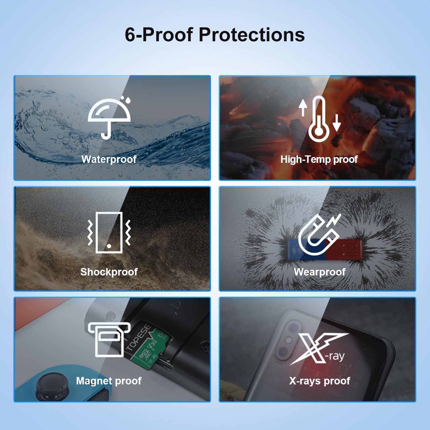 Tarjeta Micro SD TOPESEL 64GB 2-Pack UHS-I U3 A1 V30