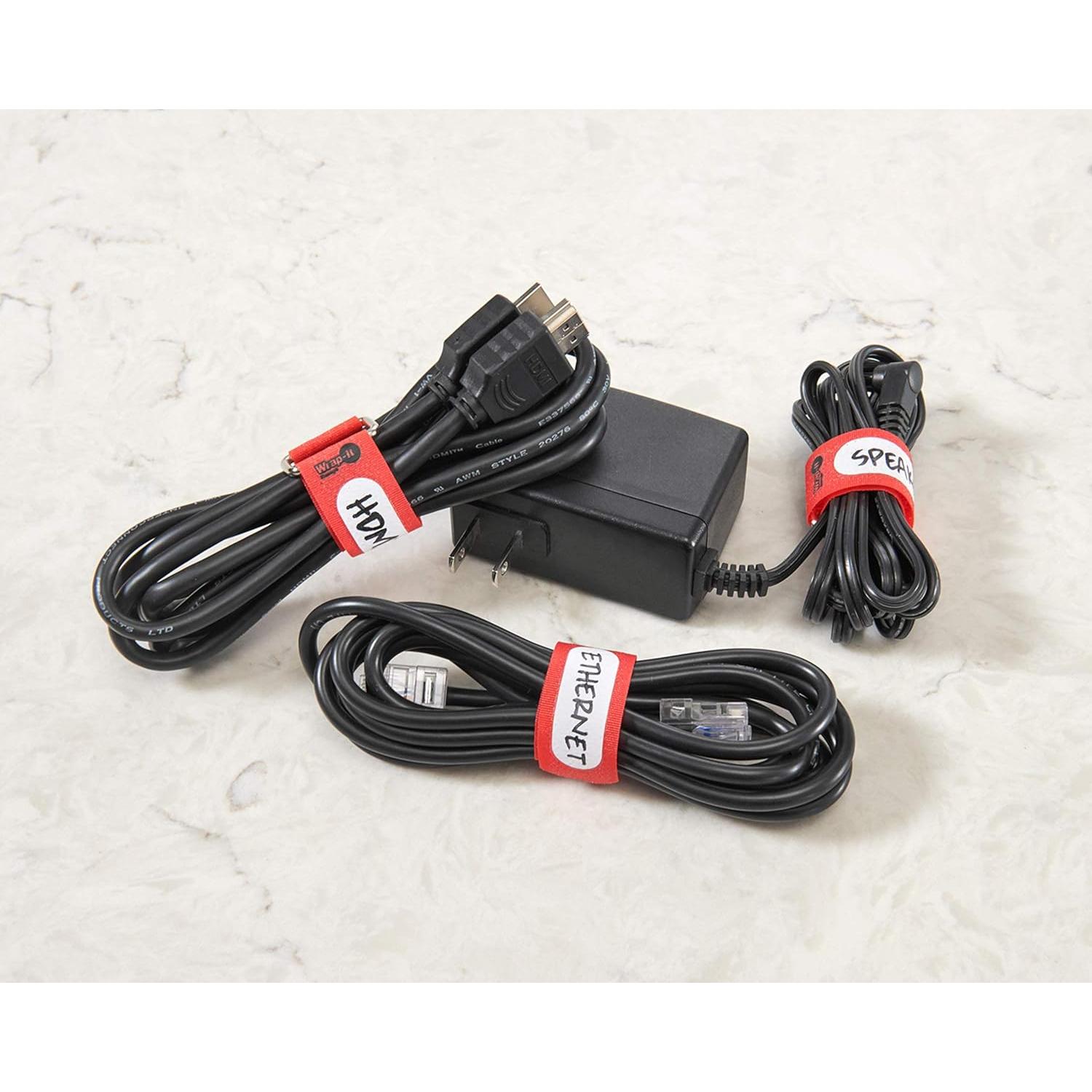 Cintas de Cierre Wrap-It 12.7 cm Negro Paquete de 20