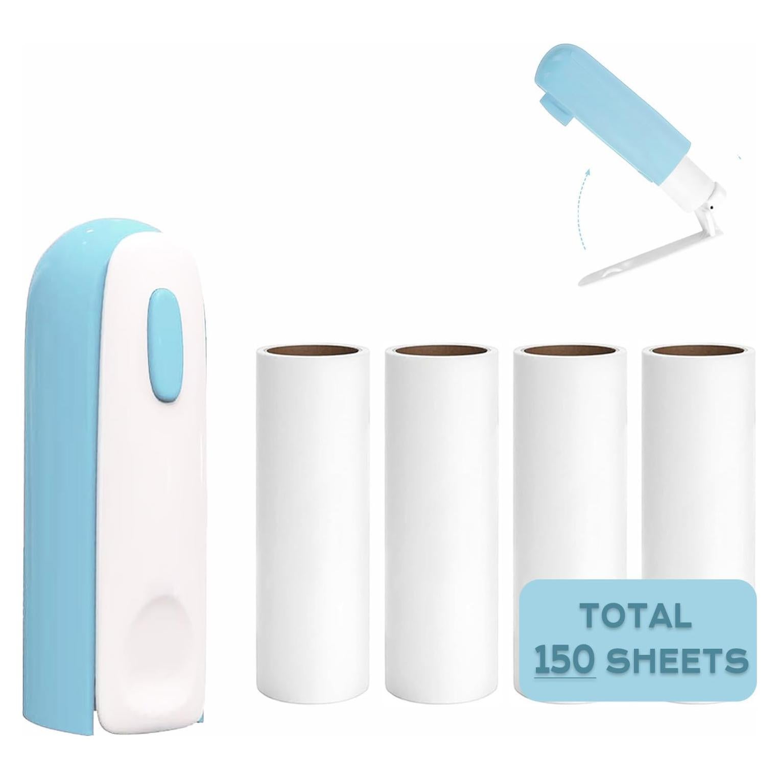 Mini Rodillo Quitapelusas Portátil Nueknp 150 Hojas Azul