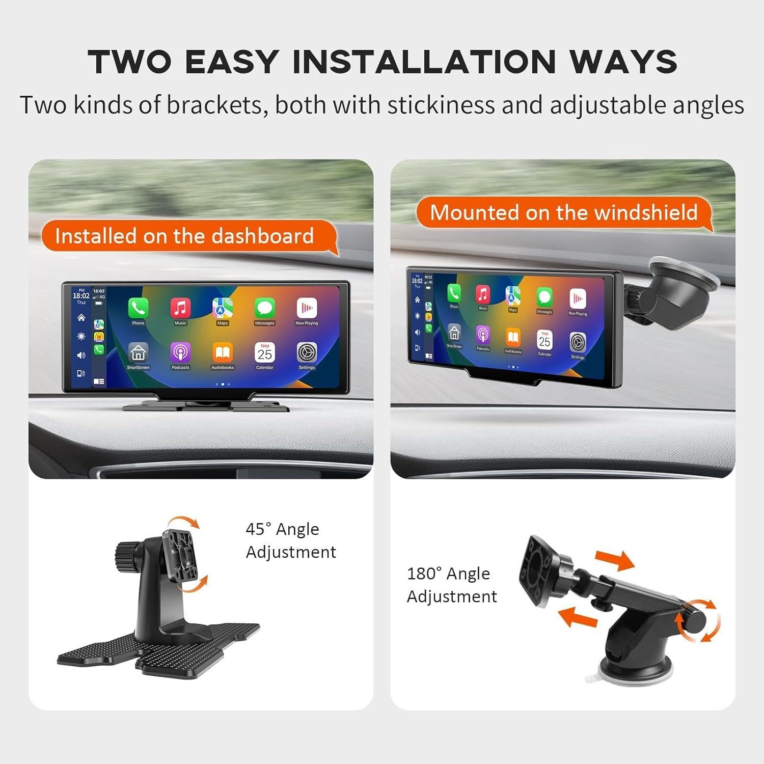 Pantalla 10.26" Wireless CarPlay M CARKUMI con Cámara 2.5K