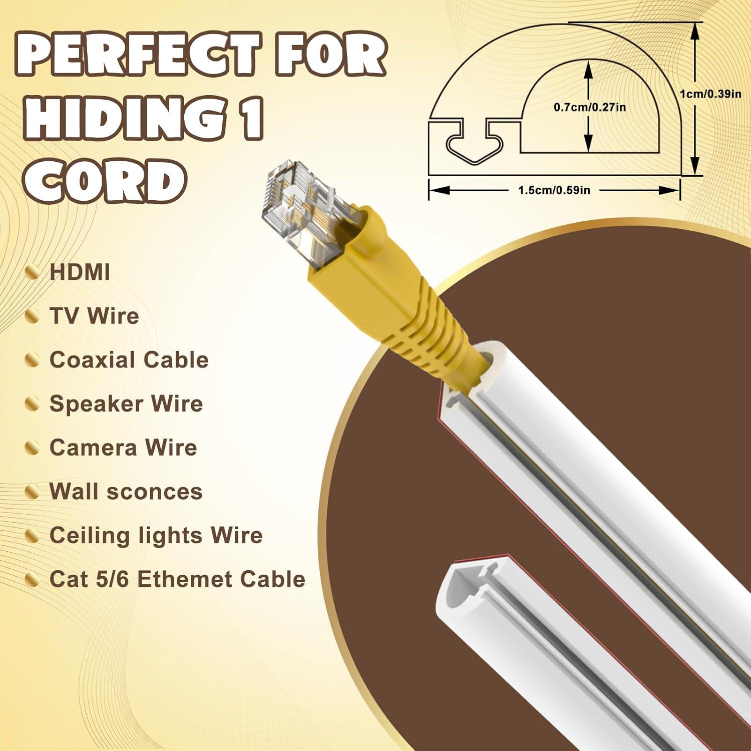 Cubierta de Cables Autoadhesiva UOMTFAI 990 cm Blanca 1.5 cm