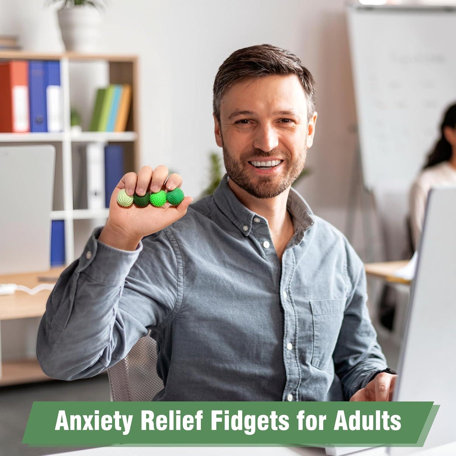 Bolas Magnéticas de Silicona Longcheng - Juguetes Sensoriales 4 Pzas