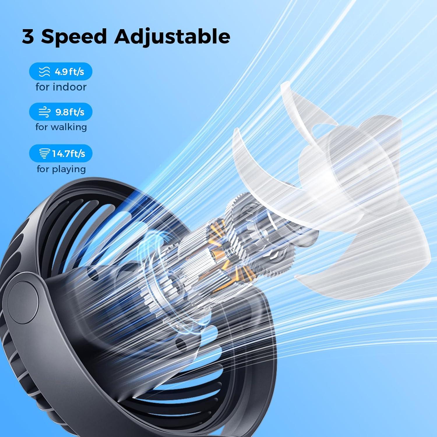 Ventilador Mini Plegable VETIFINAL S29 3 Velocidades Portátil