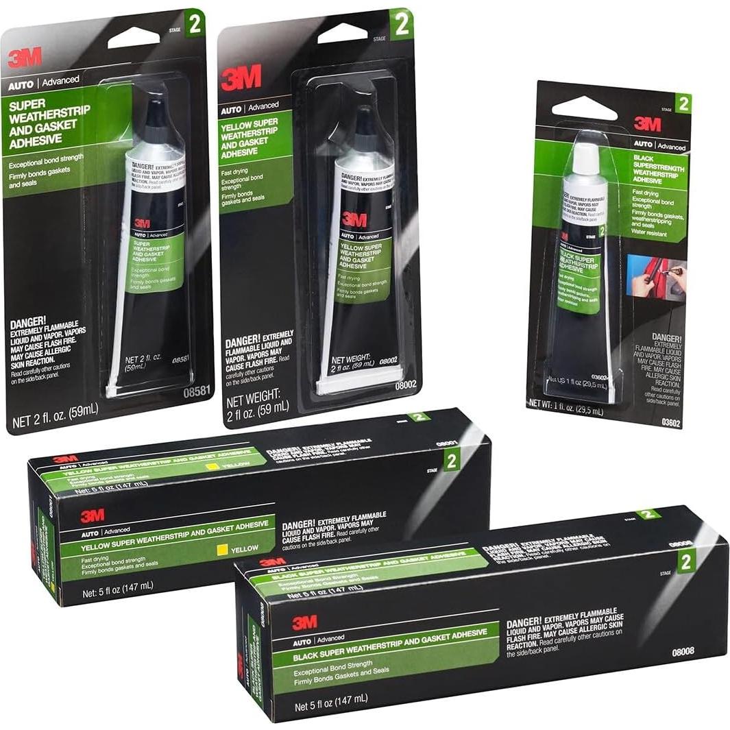 Adhesivo para Juntas de Clima 3M 08011 Negro 148 ml