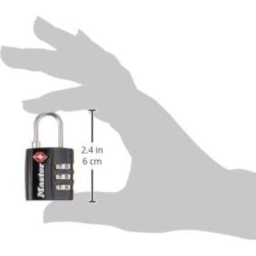 Candado de Equipaje Master Lock 4680DBLK Aprobado por TSA