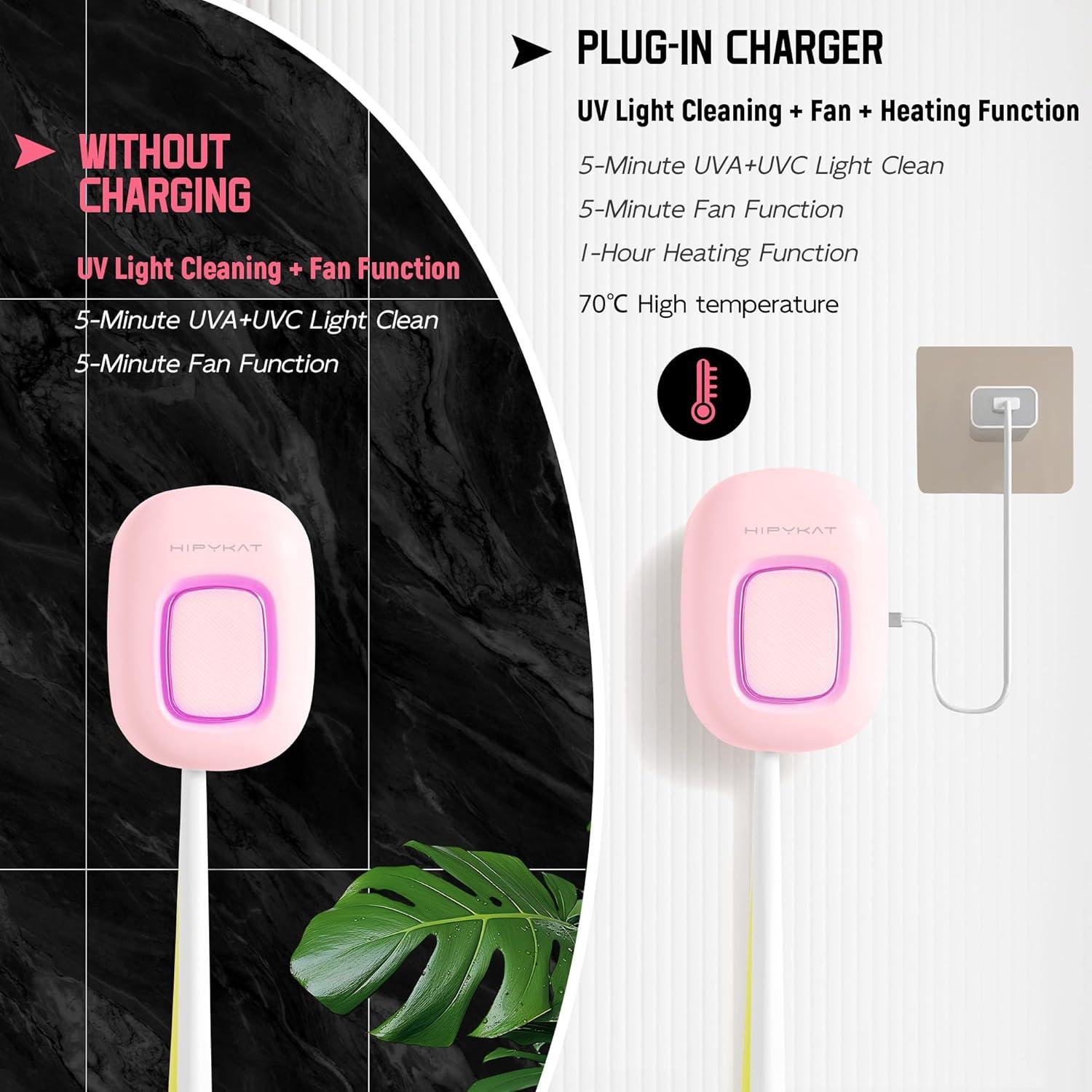 Estuche Desinfectante para Cepillos de Dientes HKTSC-PINK Rosa