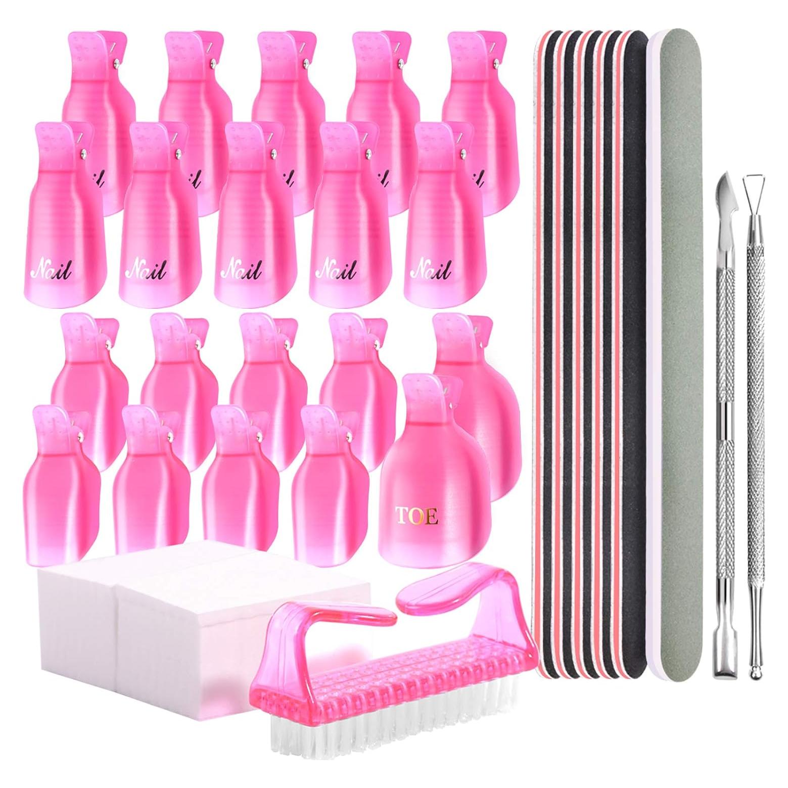 Kit de Herramientas para Quitar Esmalte Teenitor Rosa