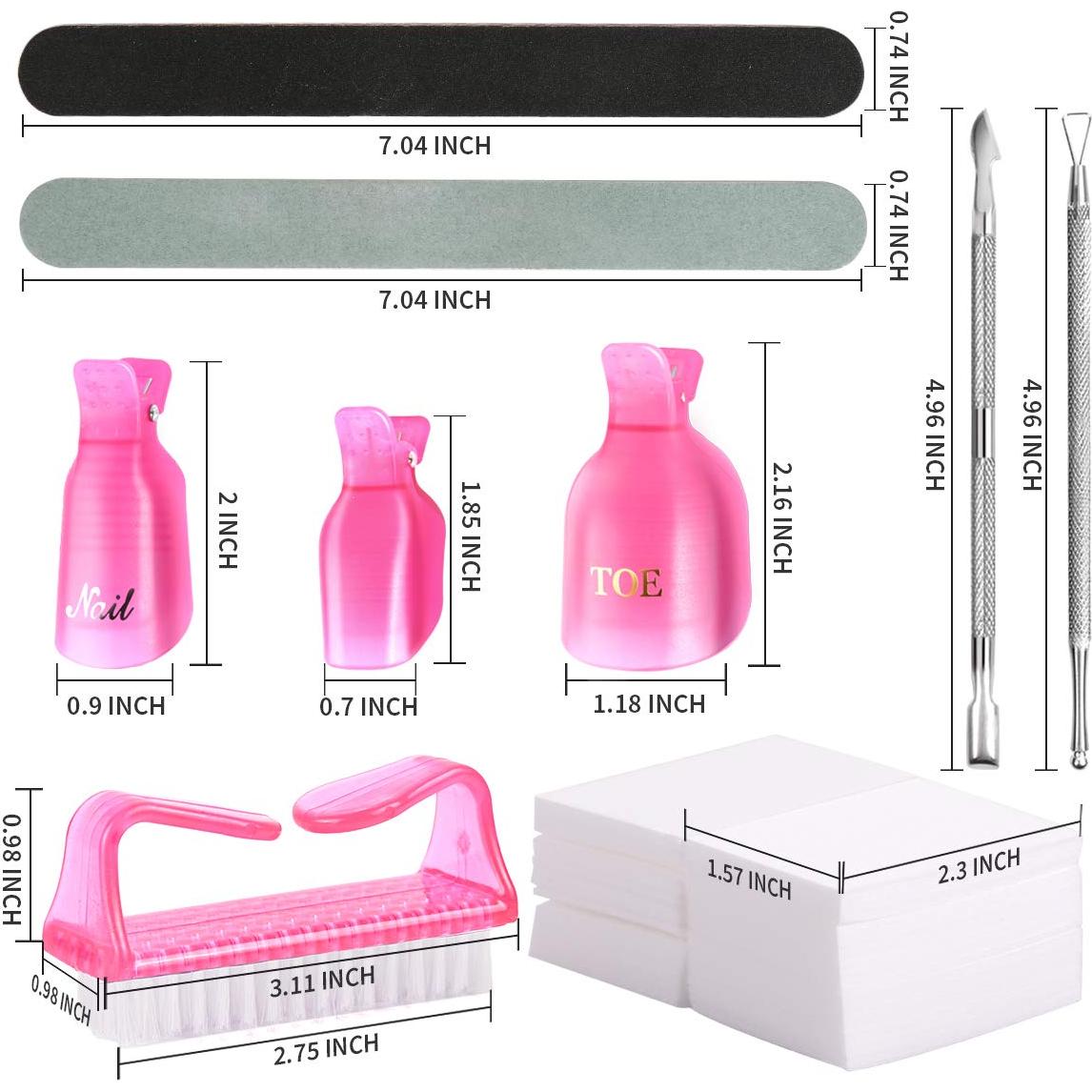 Kit de Herramientas para Quitar Esmalte Teenitor Rosa