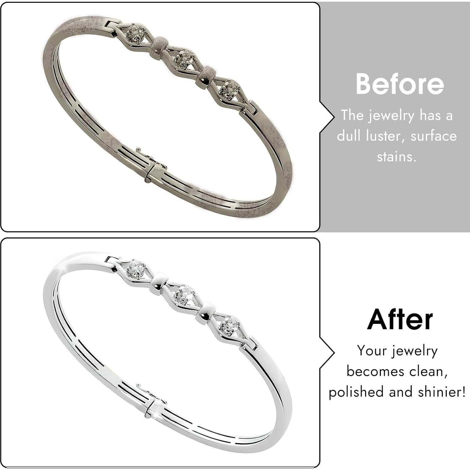 Paño de Pulido de Plata PEASUG 3 Pcs 25.4x31.75 cm Suave