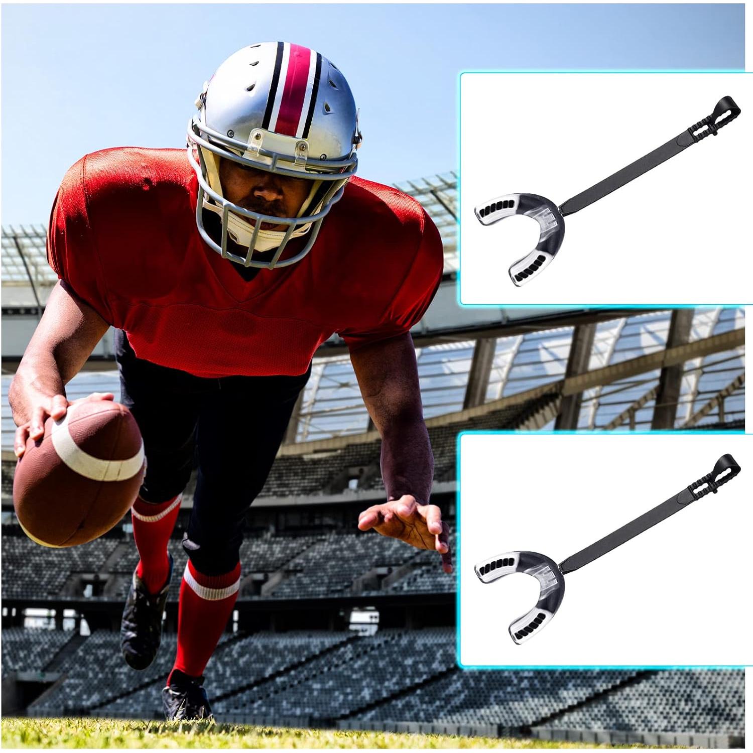 8 Protectores Bucales Juveniles TOODOO con Correa para Deportes