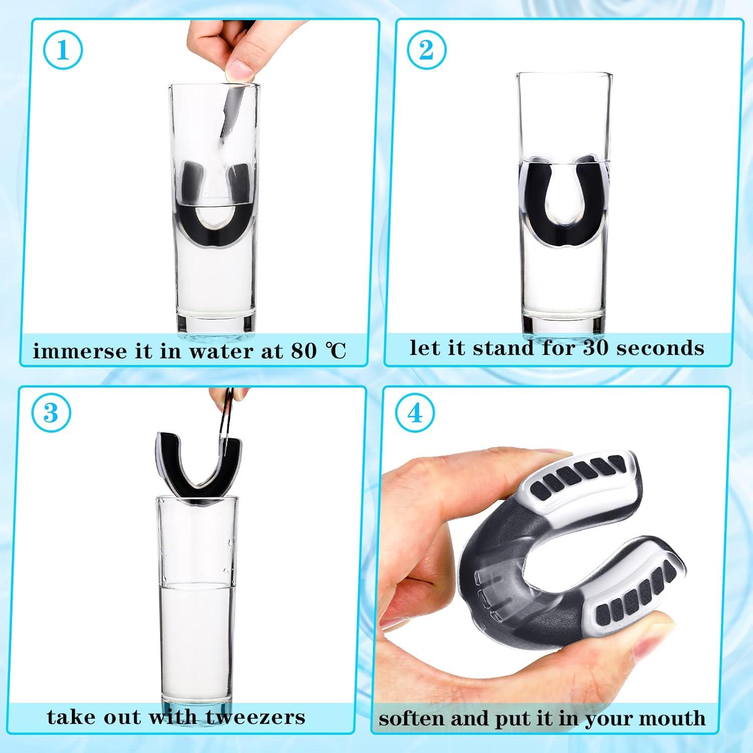 8 Protectores Bucales Juveniles TOODOO con Correa para Deportes