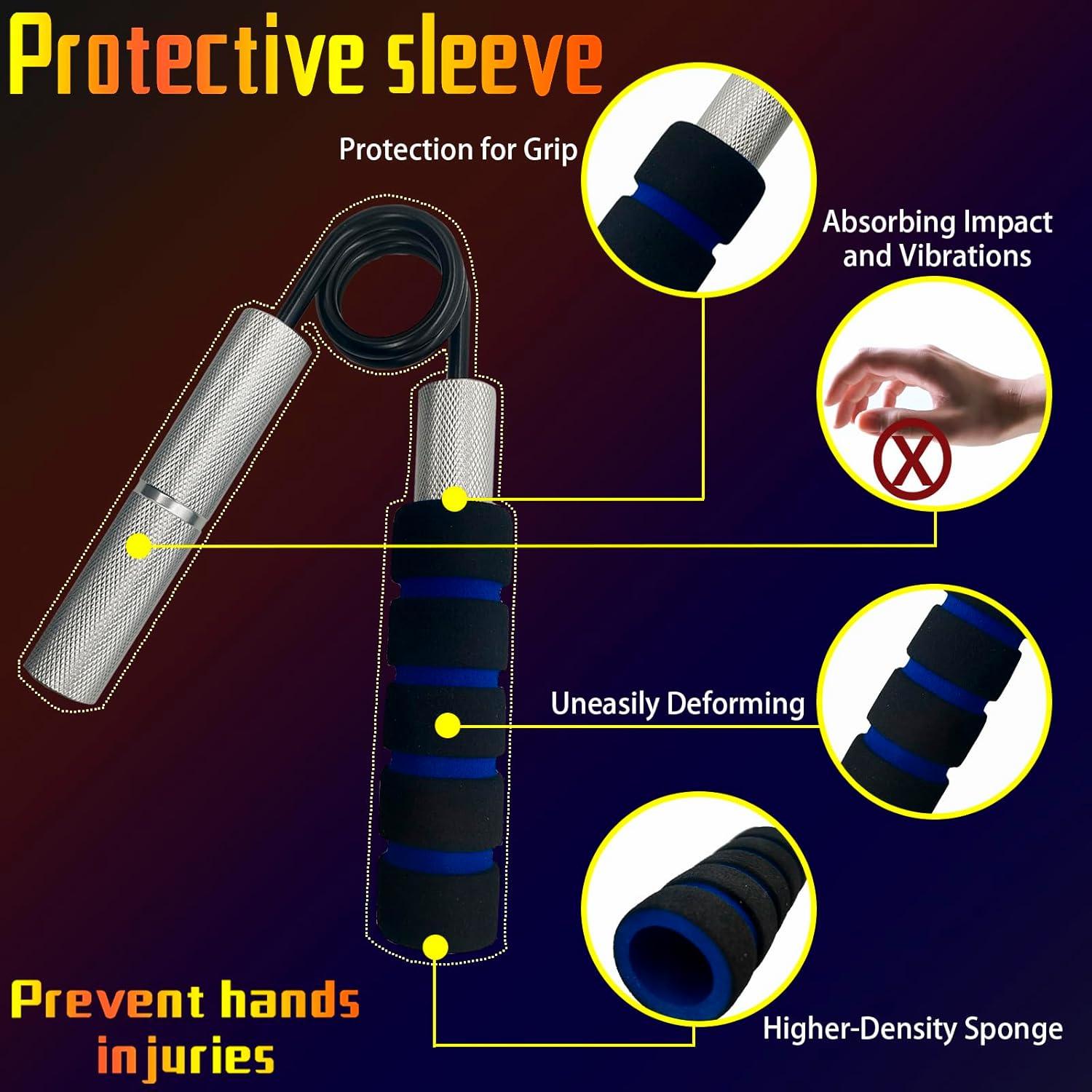 Juego de 6 Entrenadores de Fuerza de Agarre Mvovuil 22-136 kg