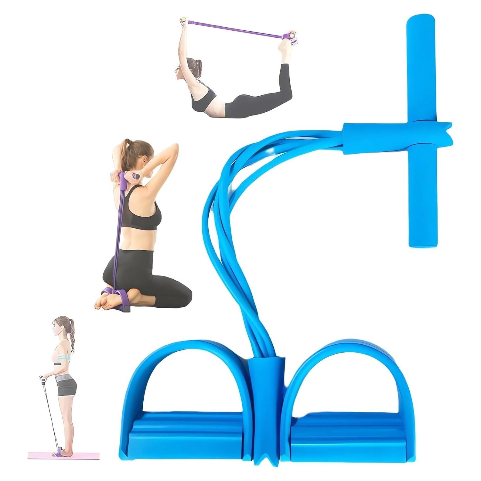 Banda de Resistencia Fitness Tictoyo 4 Tubos Tirador Tobillo