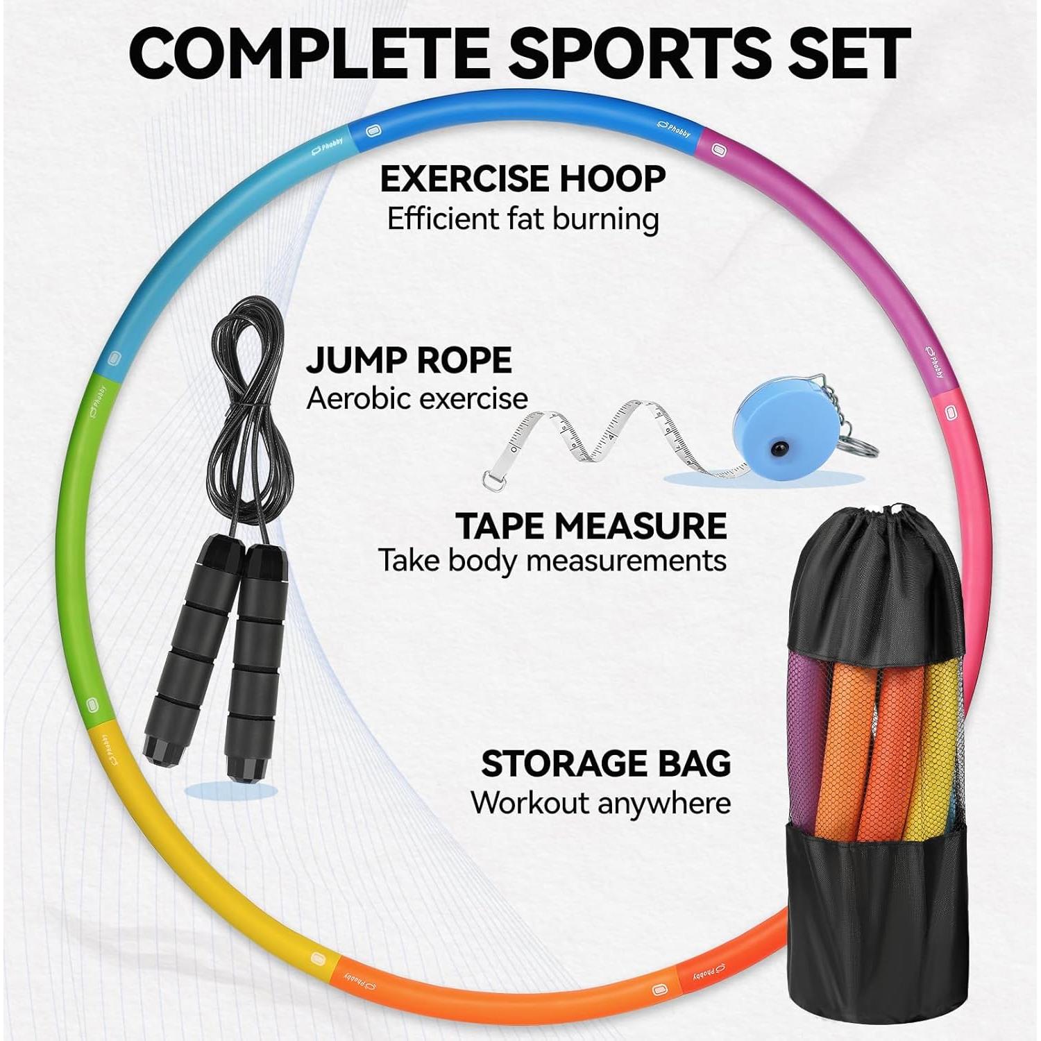 Aro de Ejercicio Ajustable Phobby HOOP V2 1kg Multicolor