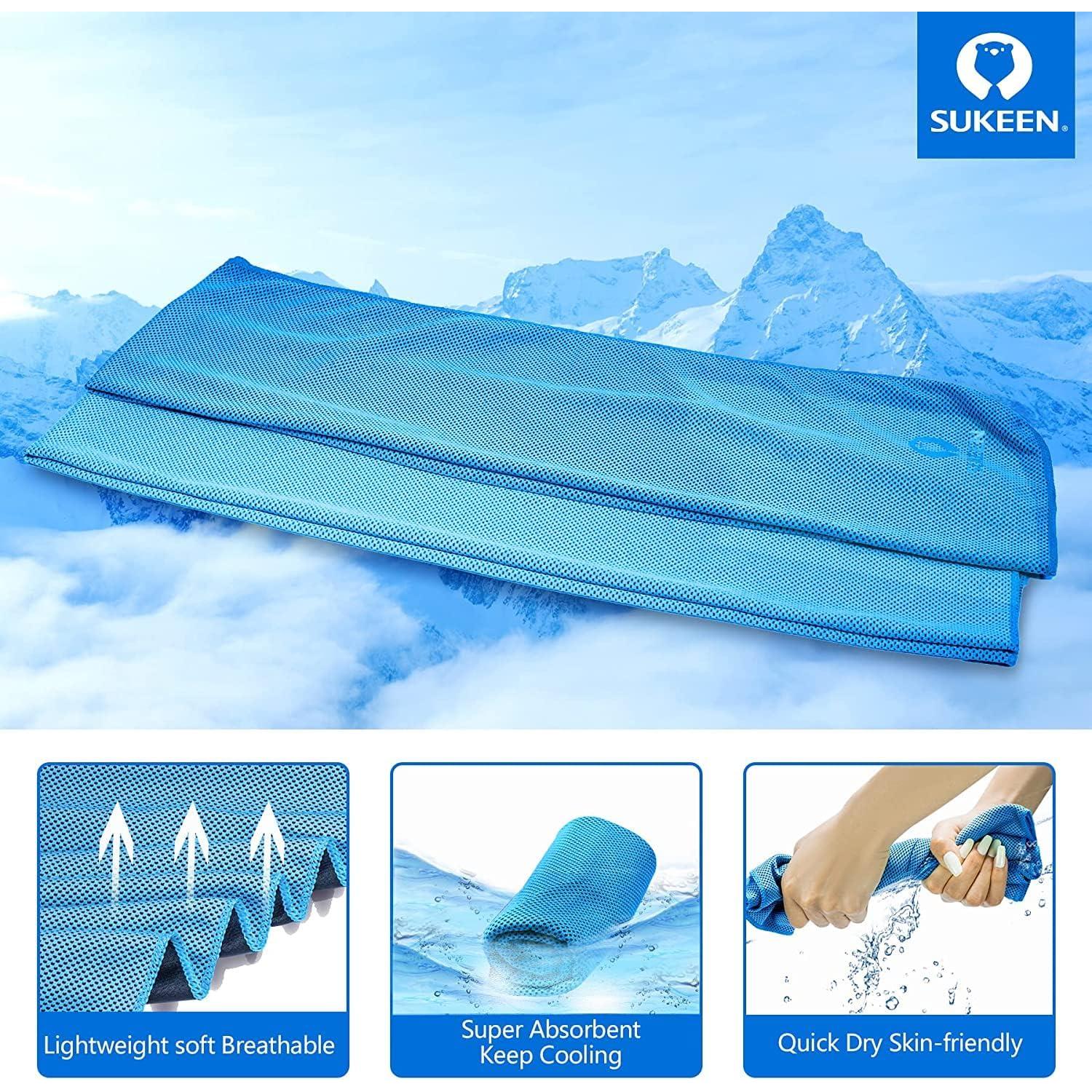 Toallas Enfriadoras Sukeen 12 Unidades Microfibra 101.6x30.5cm