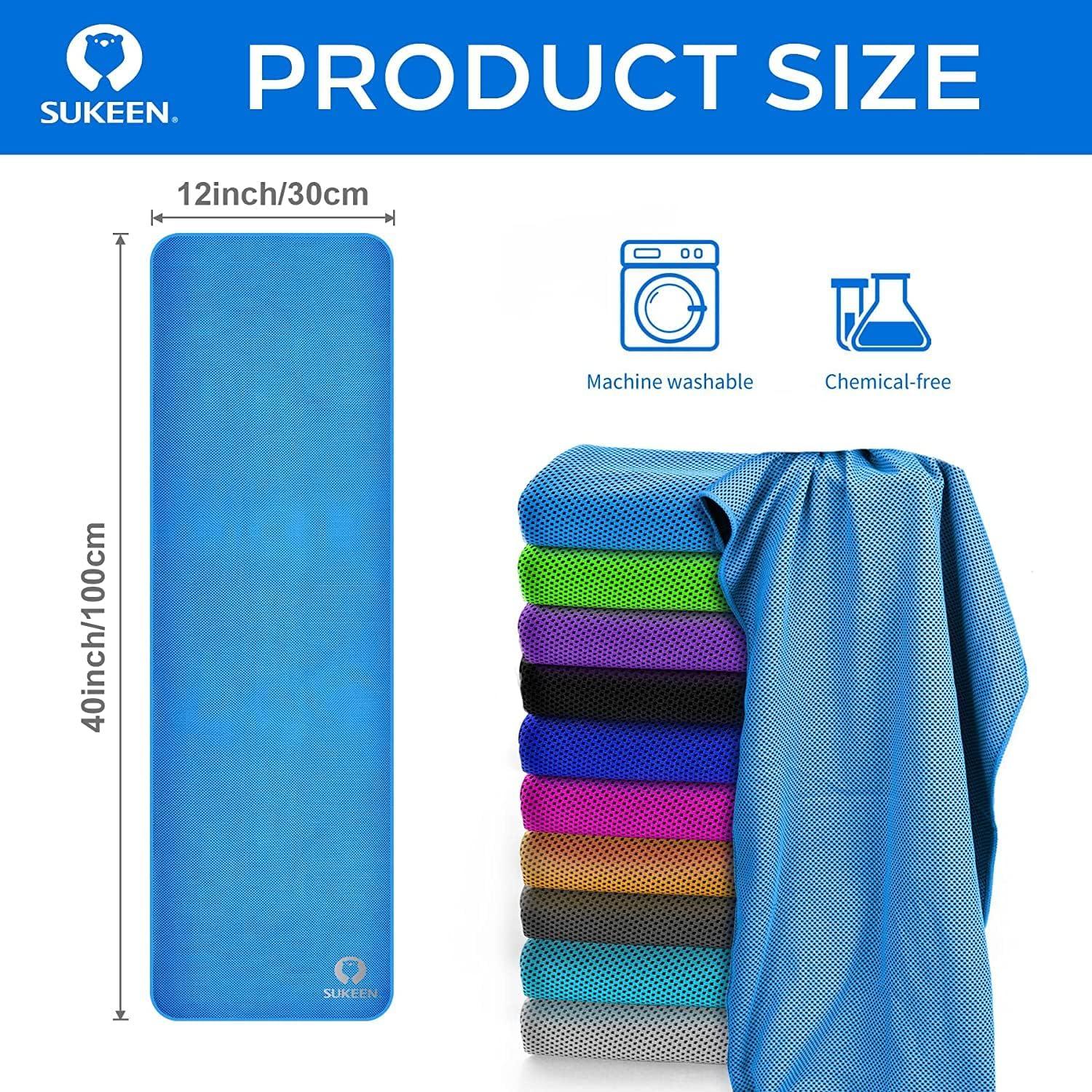 Toallas Enfriadoras Sukeen 12 Unidades Microfibra 101.6x30.5cm