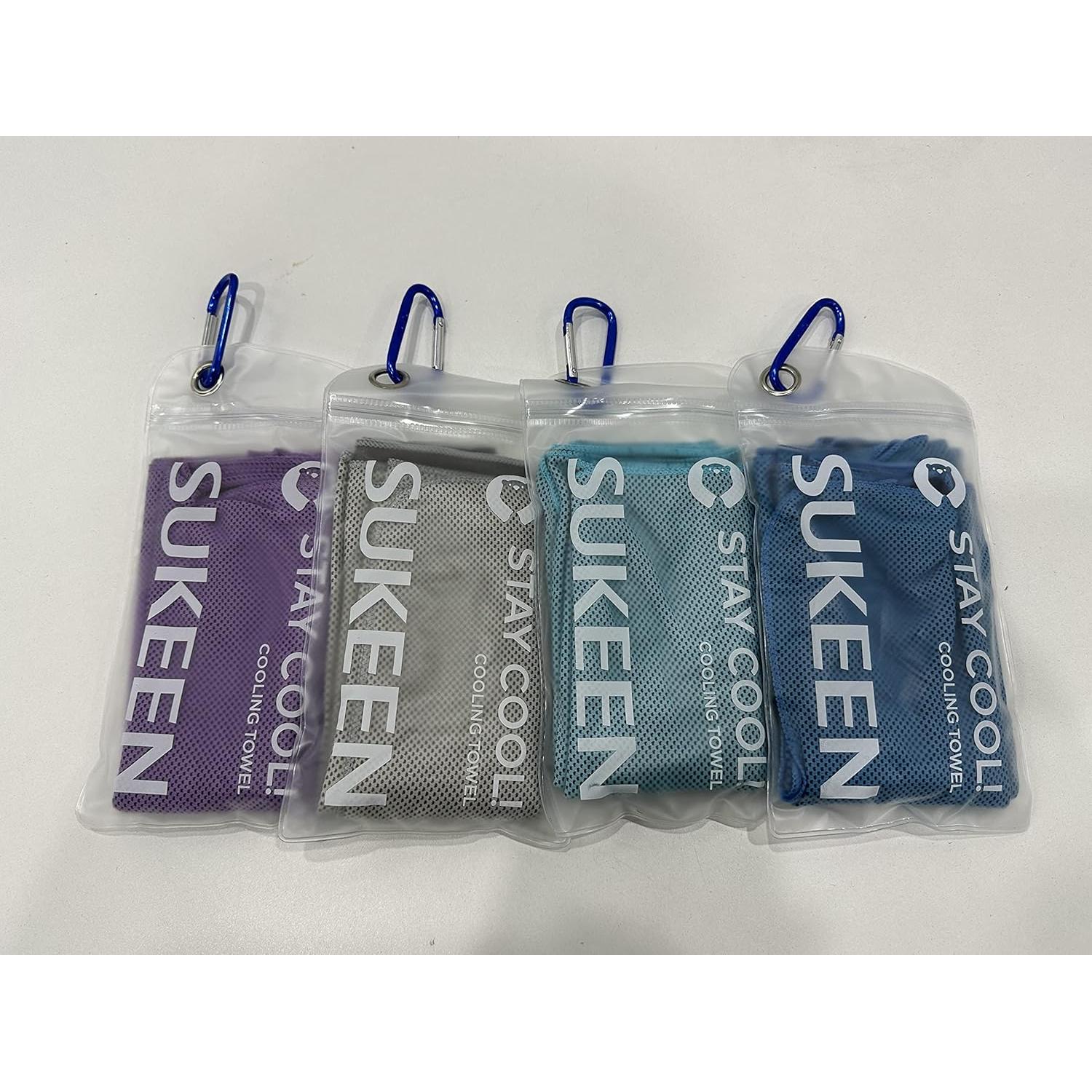 Toallas Enfriadoras Sukeen 12 Unidades Microfibra 101.6x30.5cm