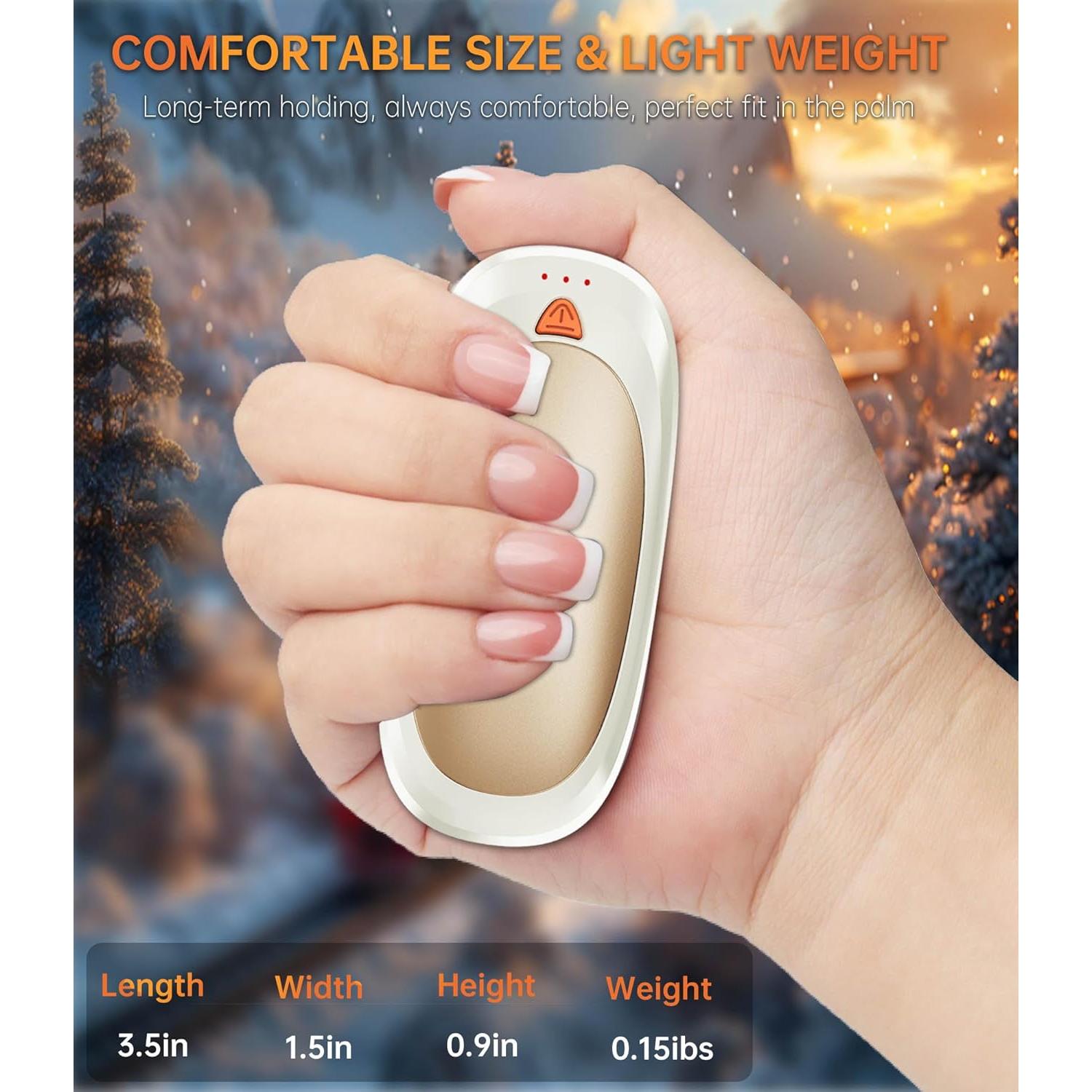 Calentadores de Manos Recargables Tydse N1 2000mAh 2 Piezas