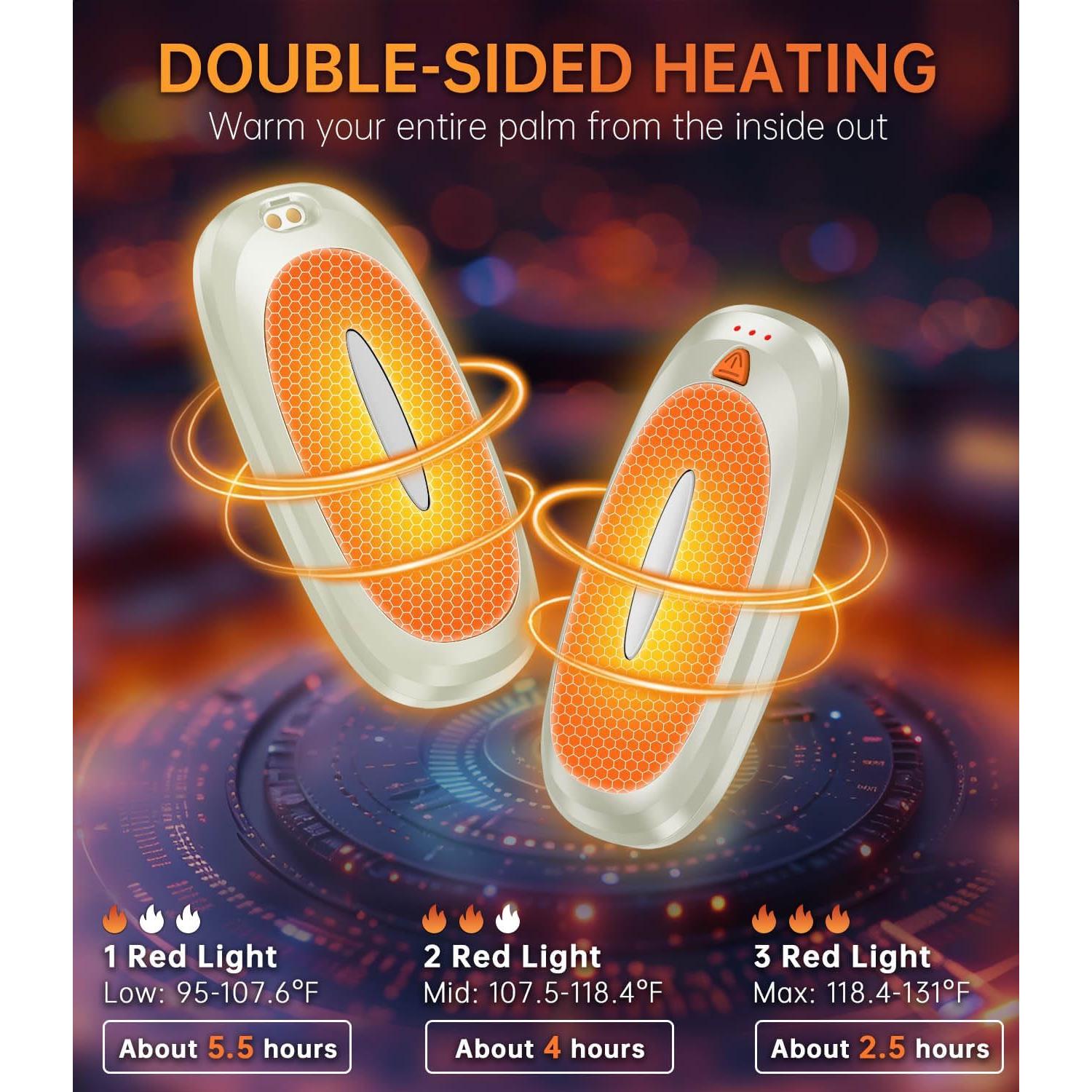 Calentadores de Manos Recargables Tydse N1 2000mAh 2 Piezas