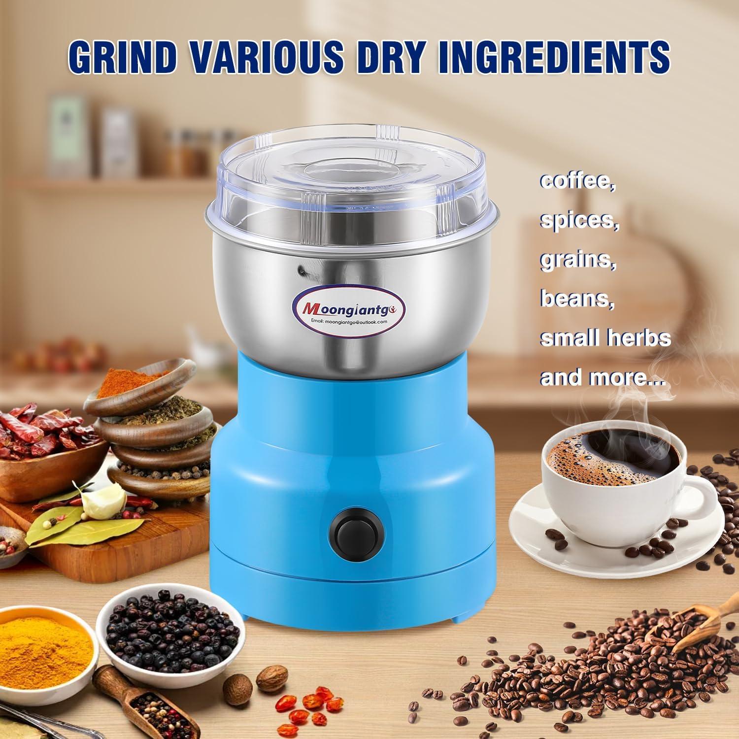 Molinillo de Café Eléctrico Moongiantgo 200W Mini Azul
